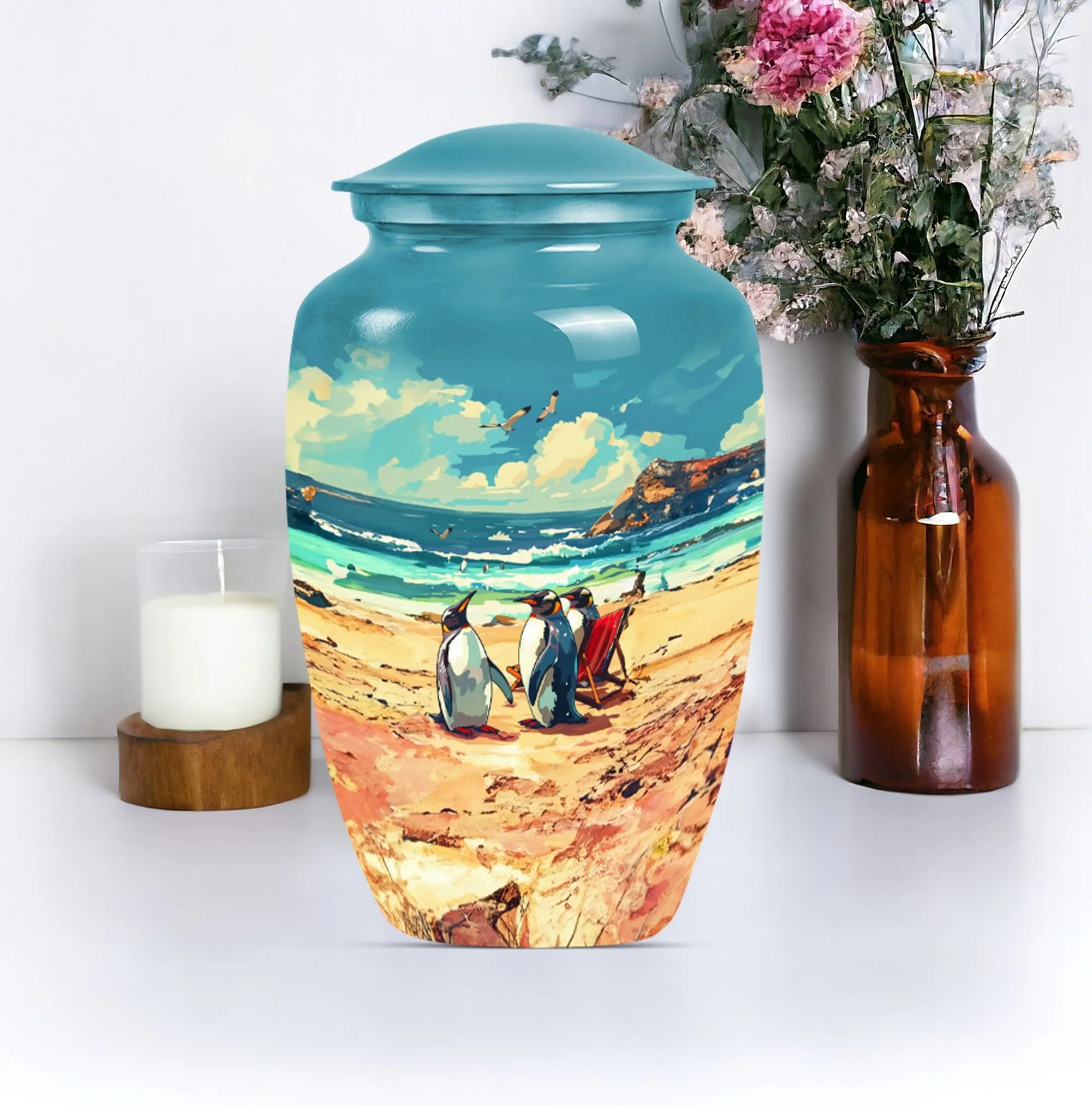 Memories Penguin Urn, Comforting Shelter for Dad's Remains