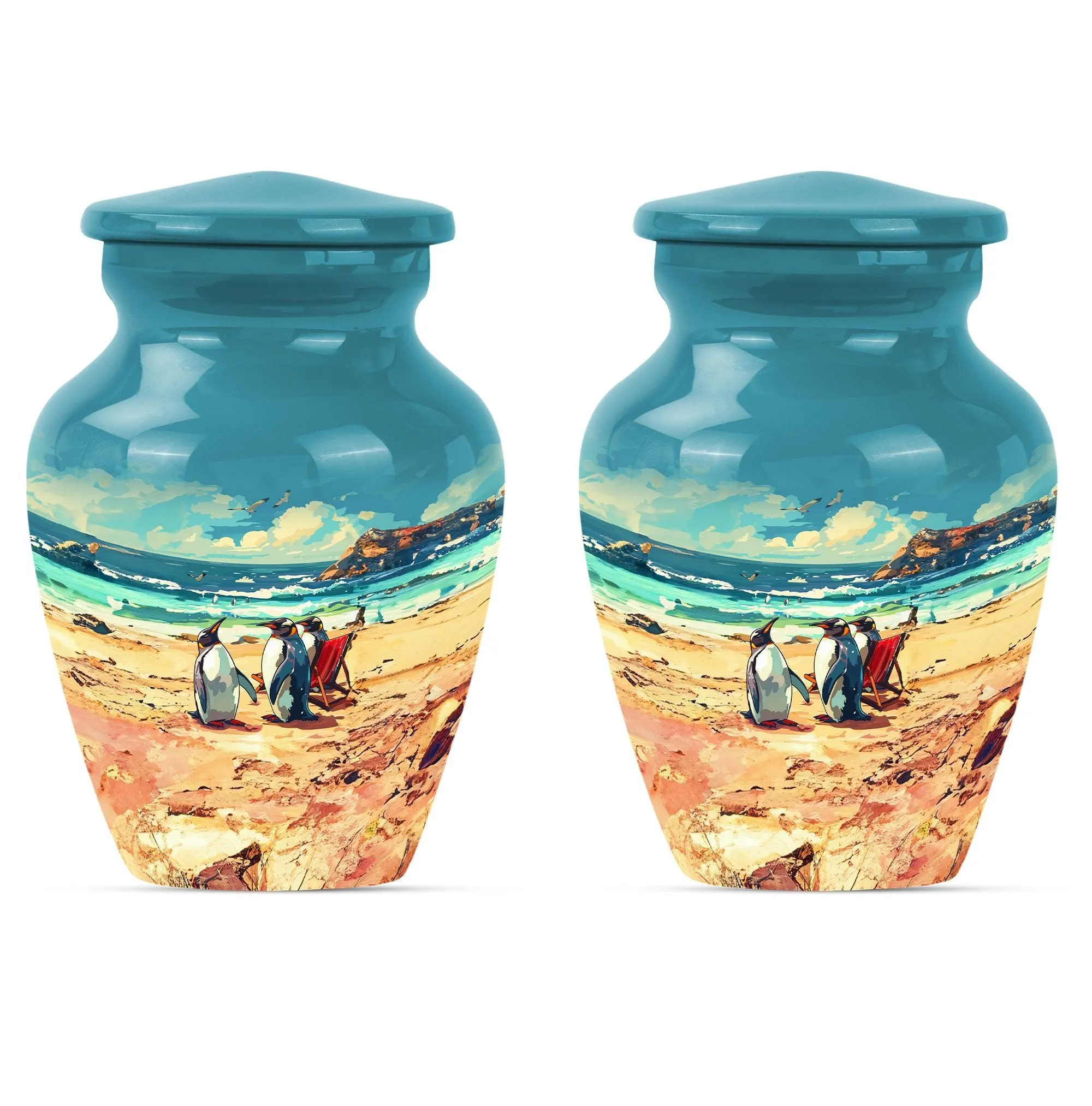 Memories Penguin Urn, Comforting Shelter for Dad's Remains