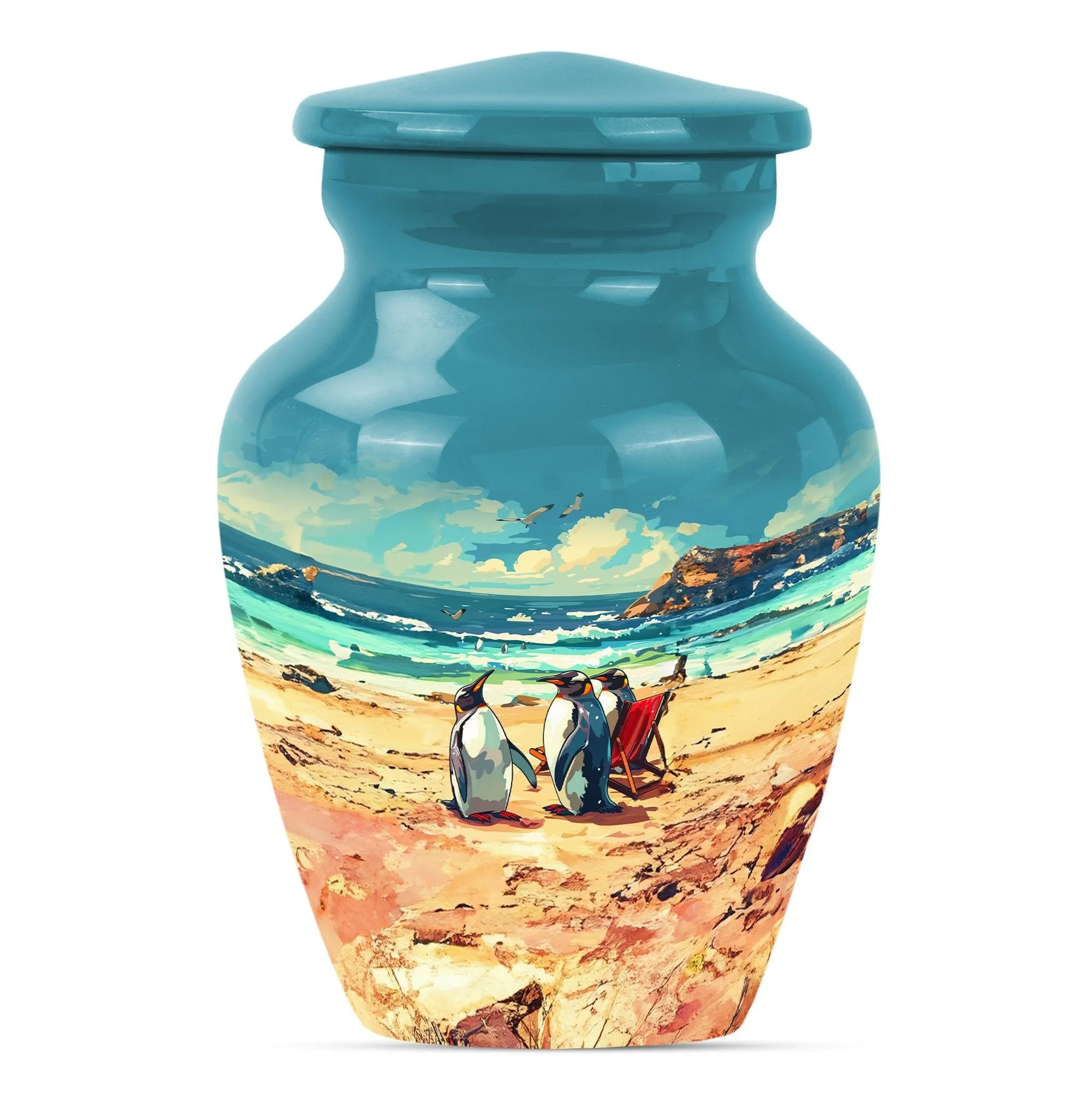 Memories Penguin Urn, Comforting Shelter for Dad's Remains