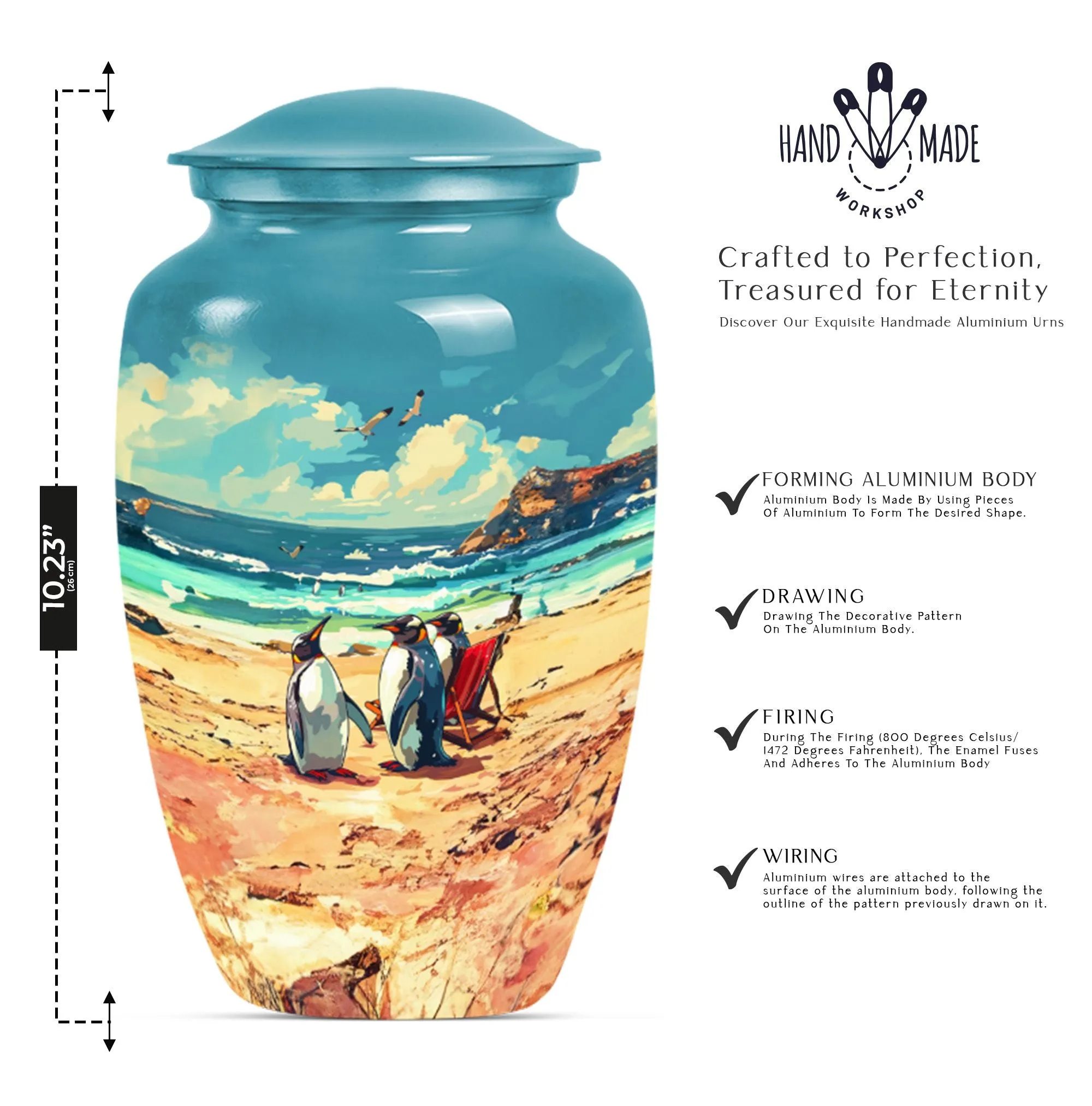 Memories Penguin Urn, Comforting Shelter for Dad's Remains