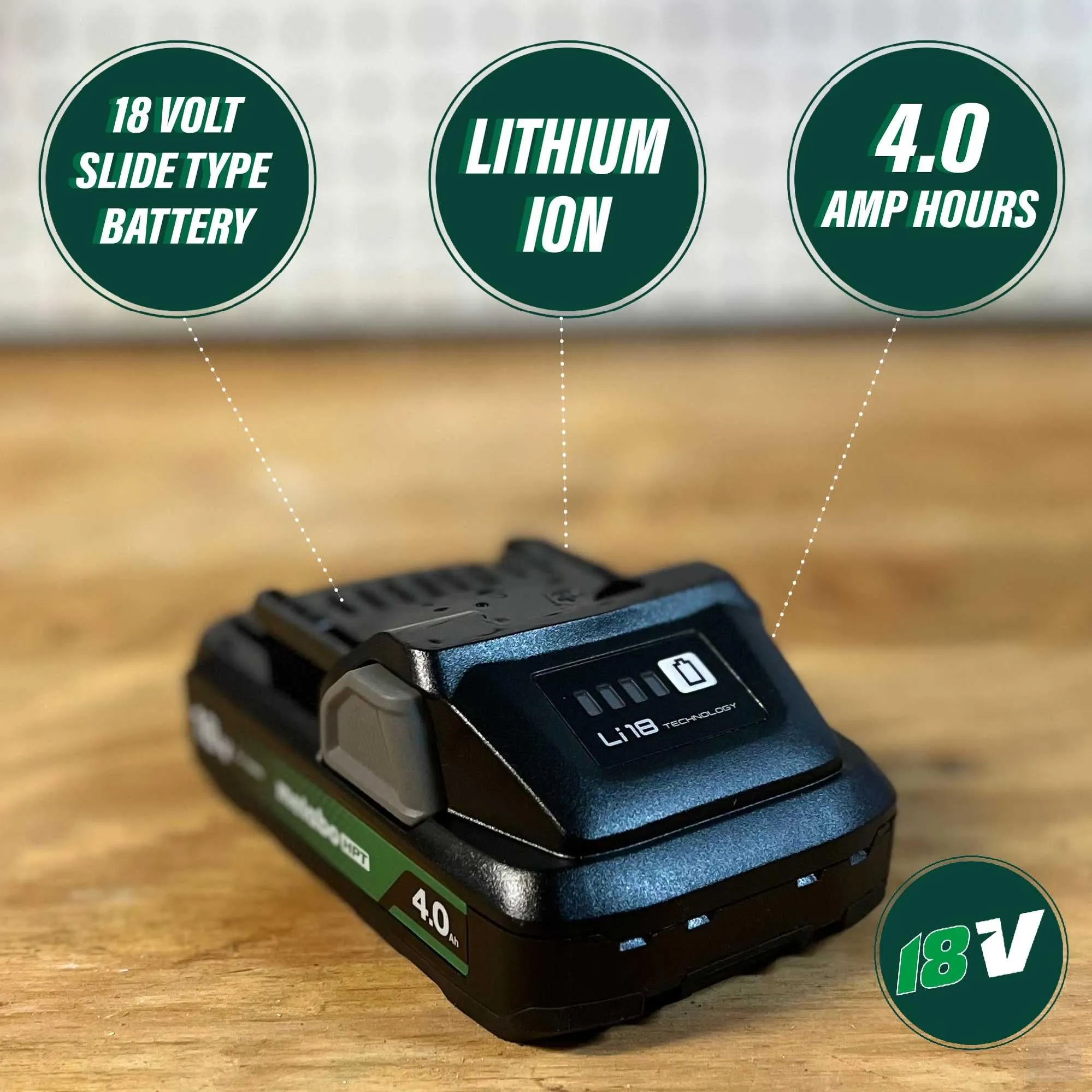 Metabo HPT 18V 4AH Compact Battery {BSL1840M}
