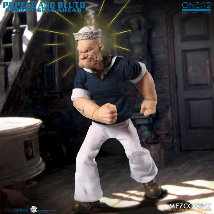 Mezco Toyz ONE:12 Collective: Popeye & Bluto: Stormy Seas Ahead Deluxe Box Set Action Figure