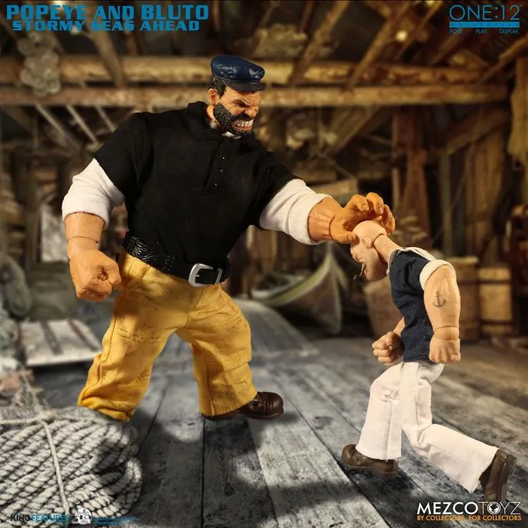 Mezco Toyz ONE:12 Collective: Popeye & Bluto: Stormy Seas Ahead Deluxe Box Set Action Figure