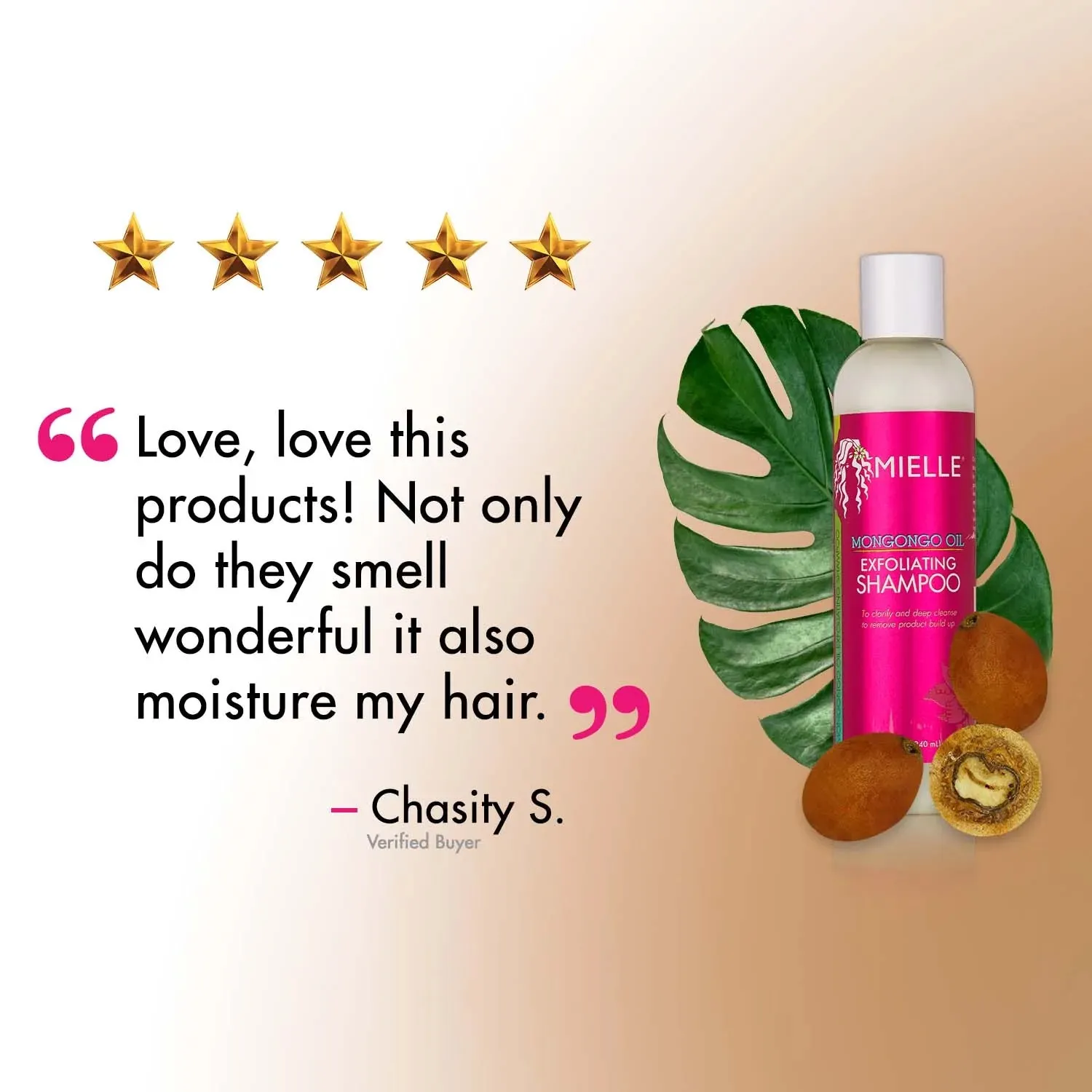 Mielle Organics Mongongo Oil Exfoliating Shampoo - 8 oz