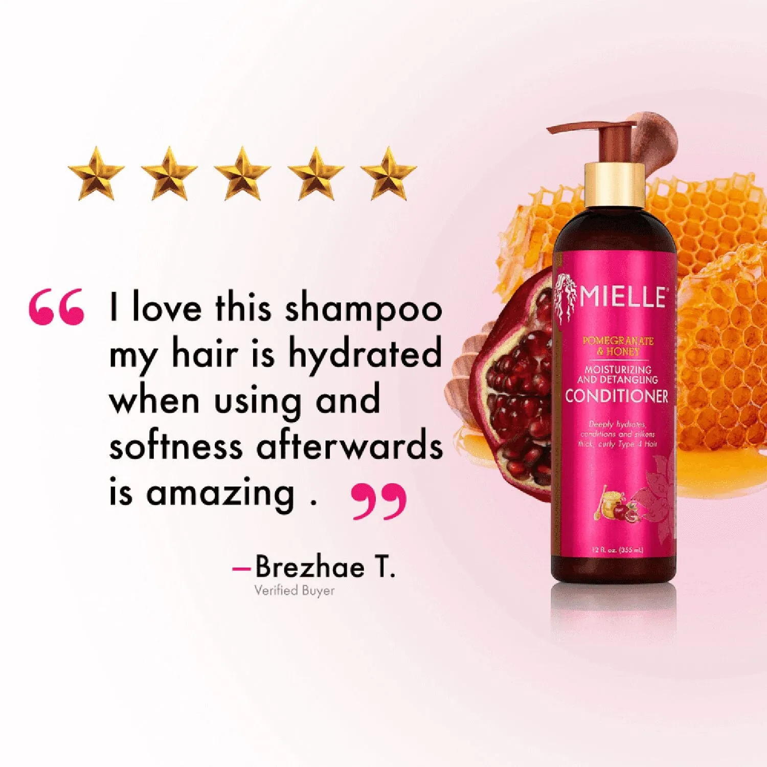 Mielle Organics Pomegranate & Honey Moisturizing & Detangling Conditioner - 12 oz