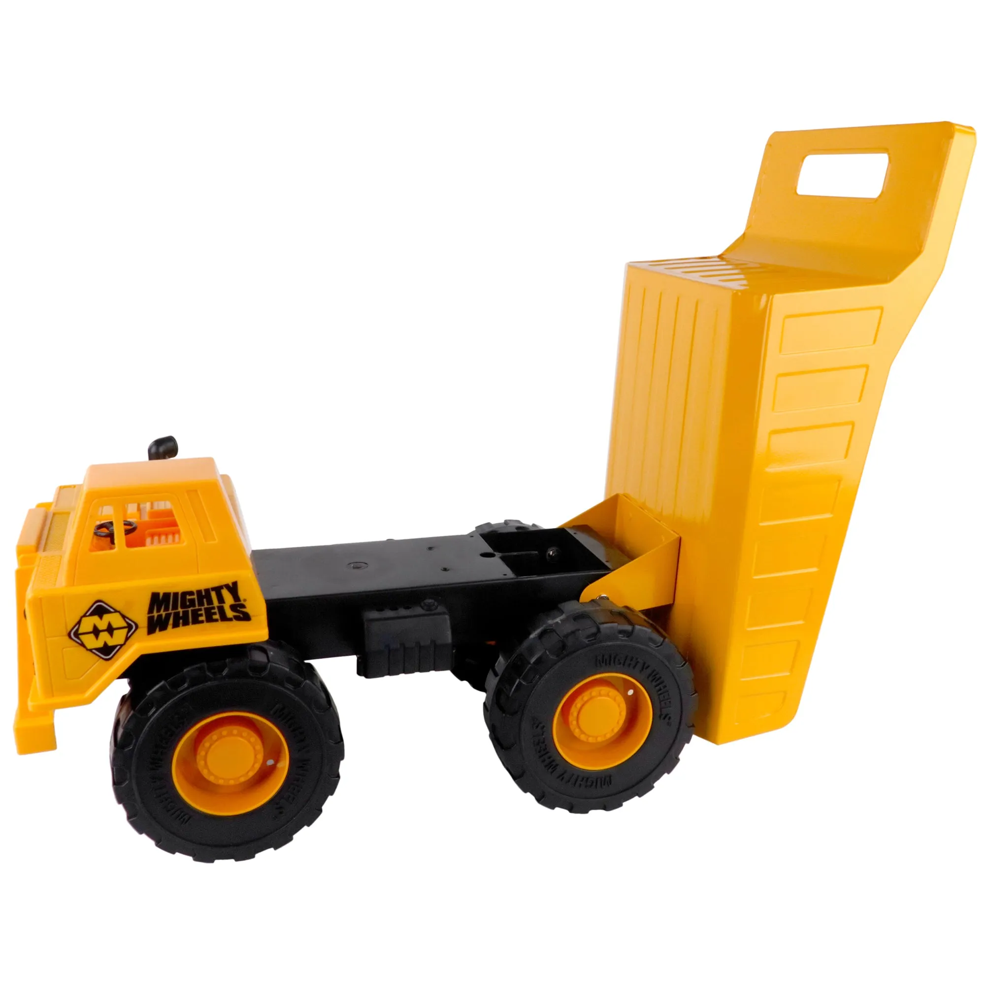 Mighty Wheels 16" Super Dump Truck with Moveable Tipping Bed, Durable Toy for Kids Aged 3 