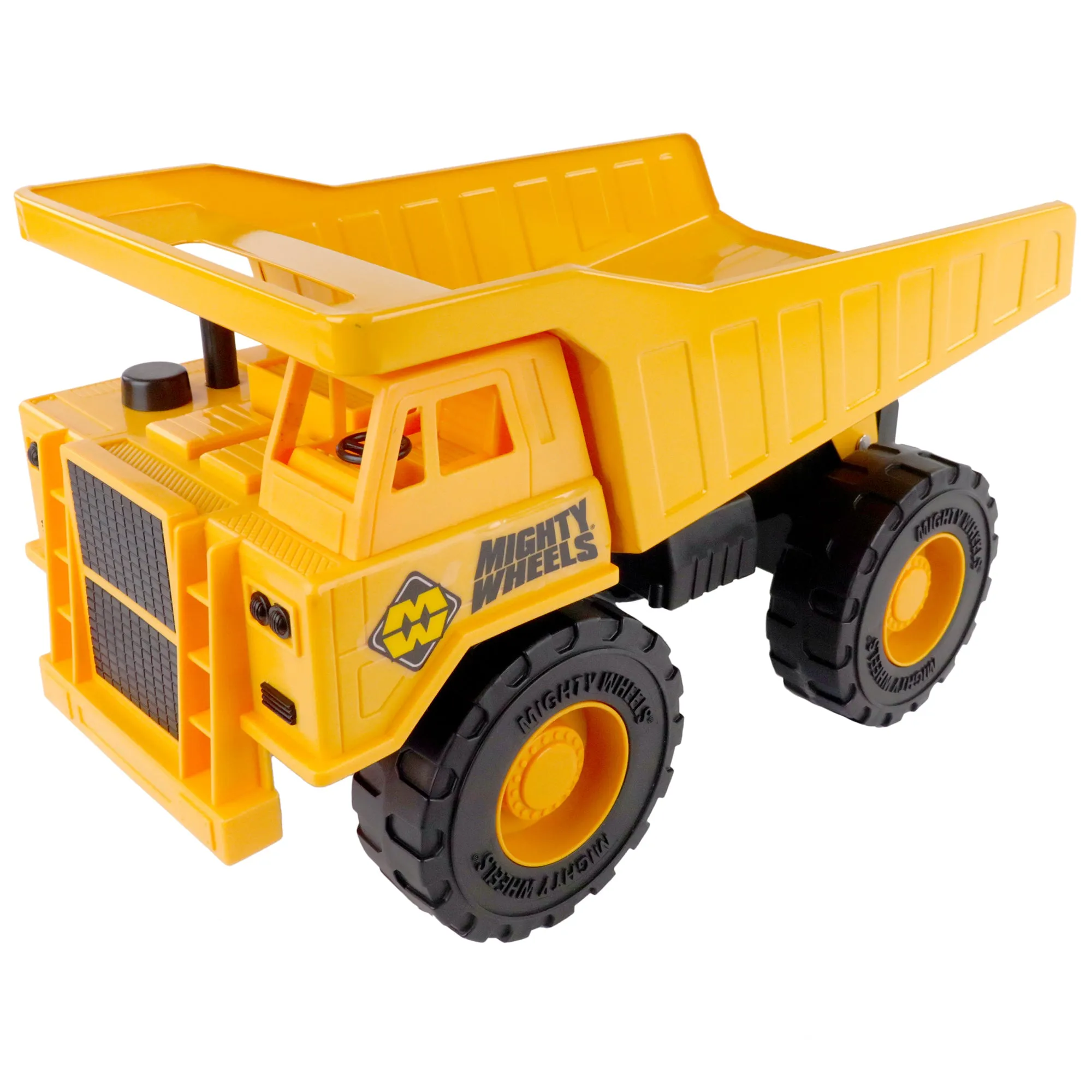 Mighty Wheels 16" Super Dump Truck with Moveable Tipping Bed, Durable Toy for Kids Aged 3 