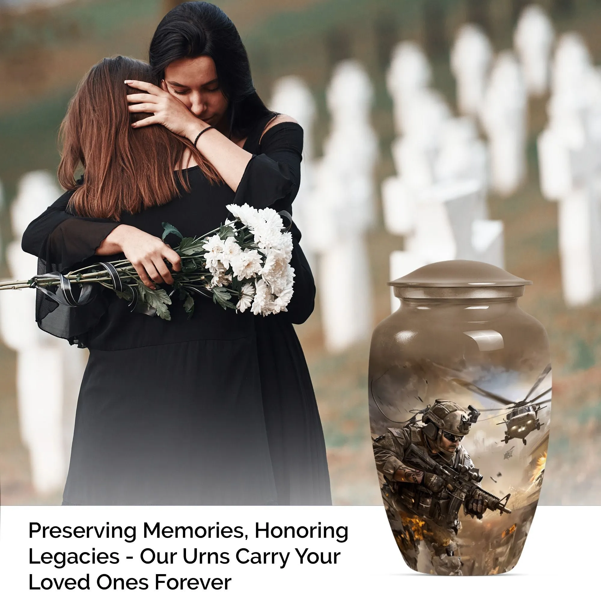 Military Mark - Dignified Memorial Personalized Cremation Urn
