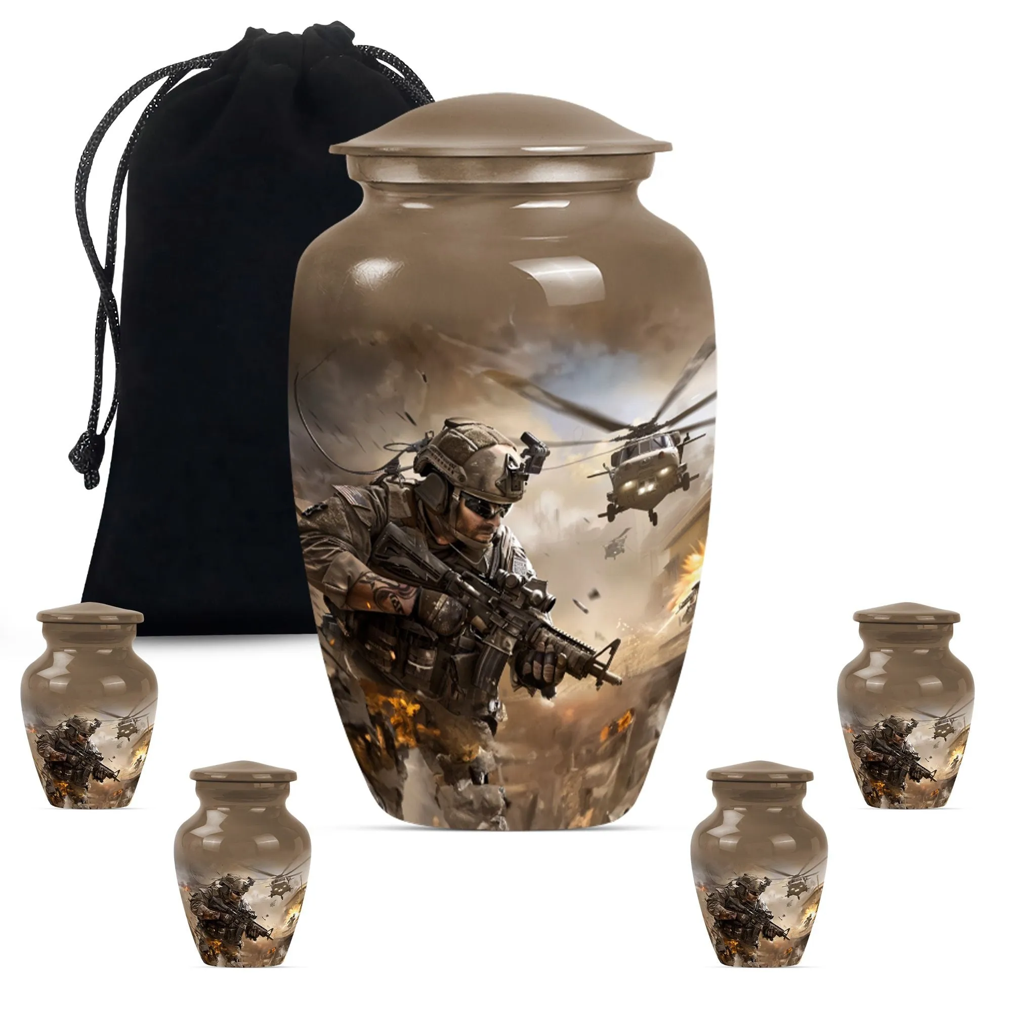 Military Mark - Dignified Memorial Personalized Cremation Urn