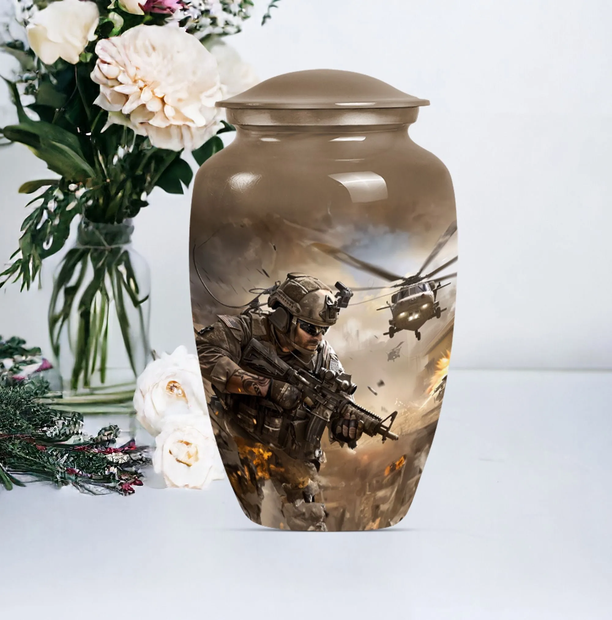 Military Mark - Dignified Memorial Personalized Cremation Urn