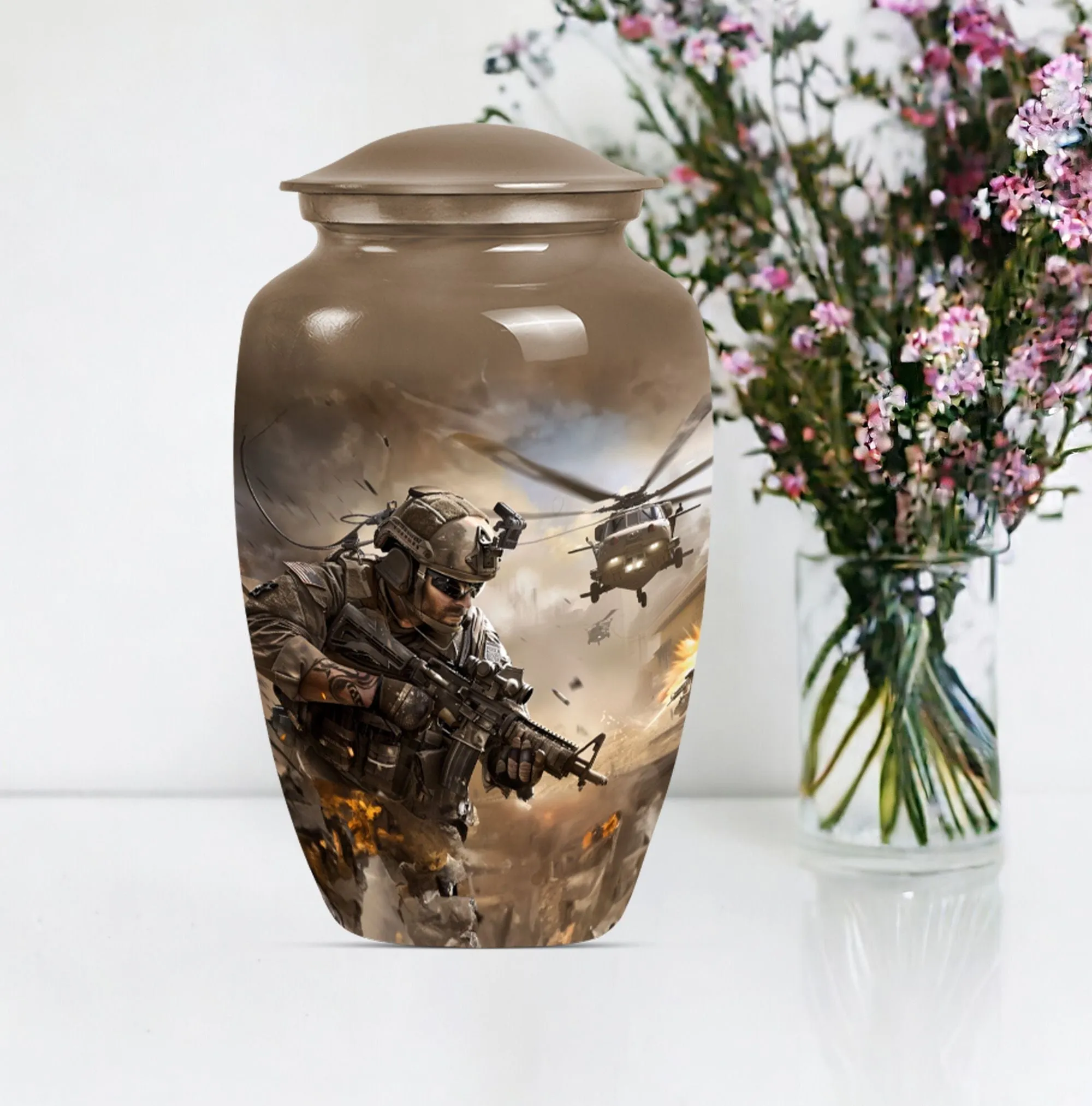 Military Mark - Dignified Memorial Personalized Cremation Urn