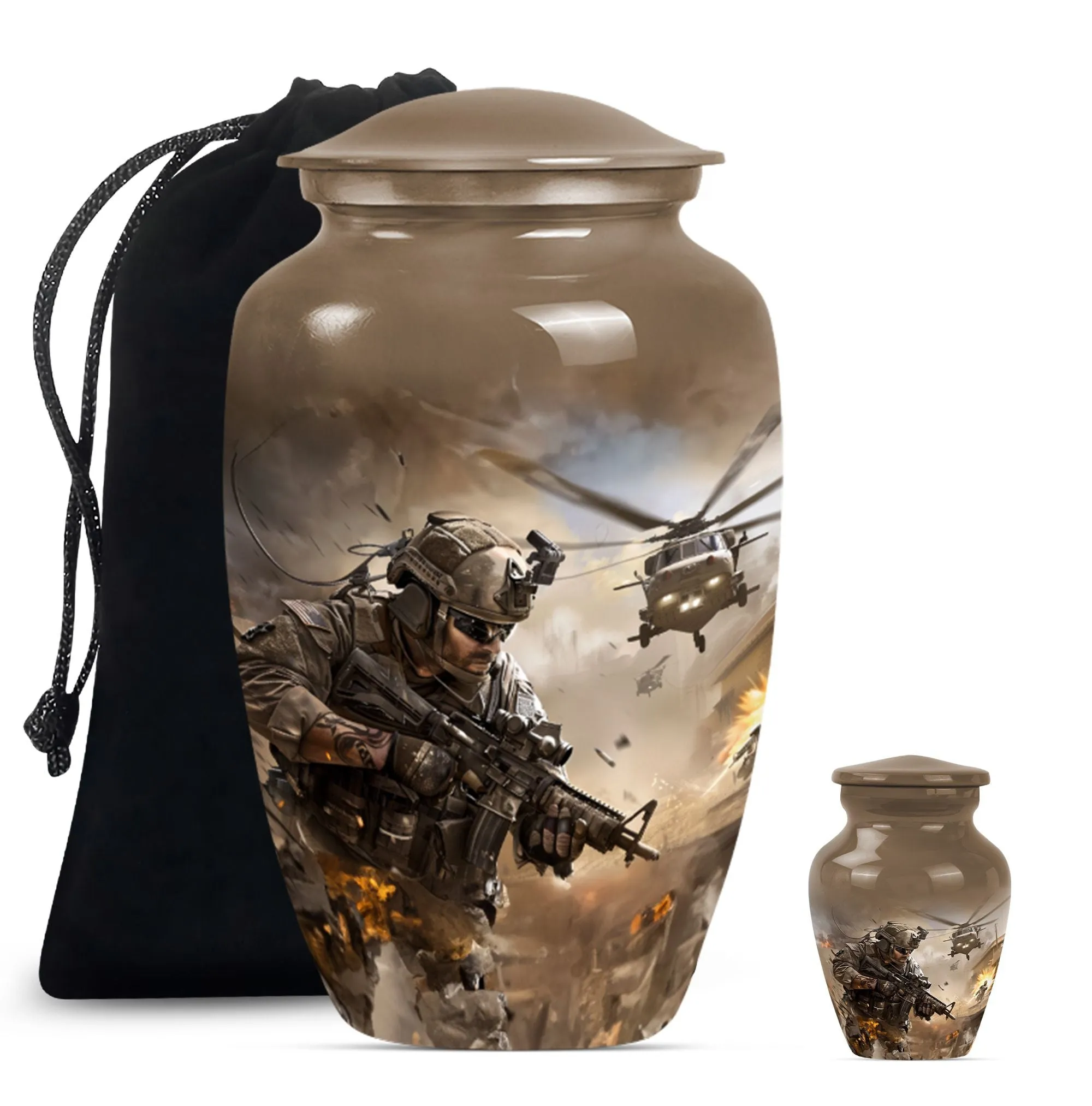 Military Mark - Dignified Memorial Personalized Cremation Urn