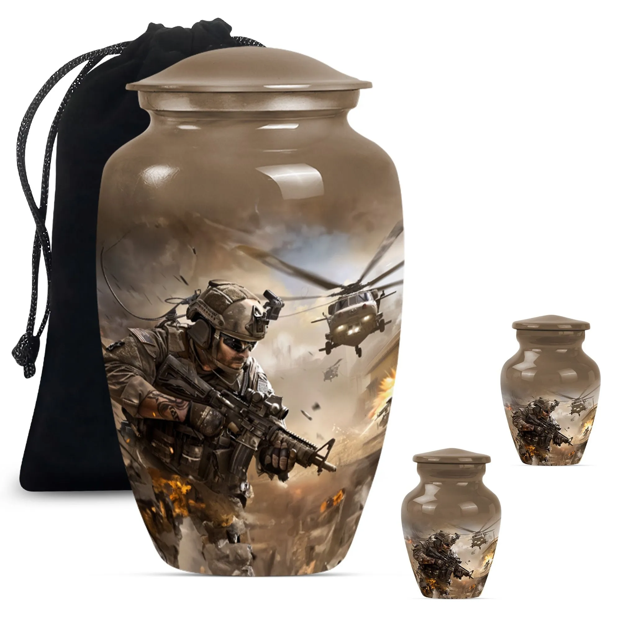Military Mark - Dignified Memorial Personalized Cremation Urn