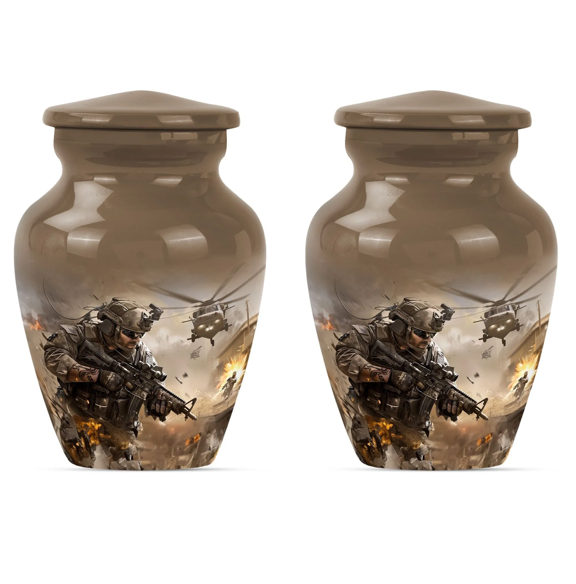 Military Mark - Dignified Memorial Personalized Cremation Urn