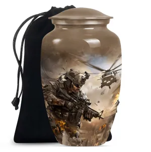 Military Mark - Dignified Memorial Personalized Cremation Urn