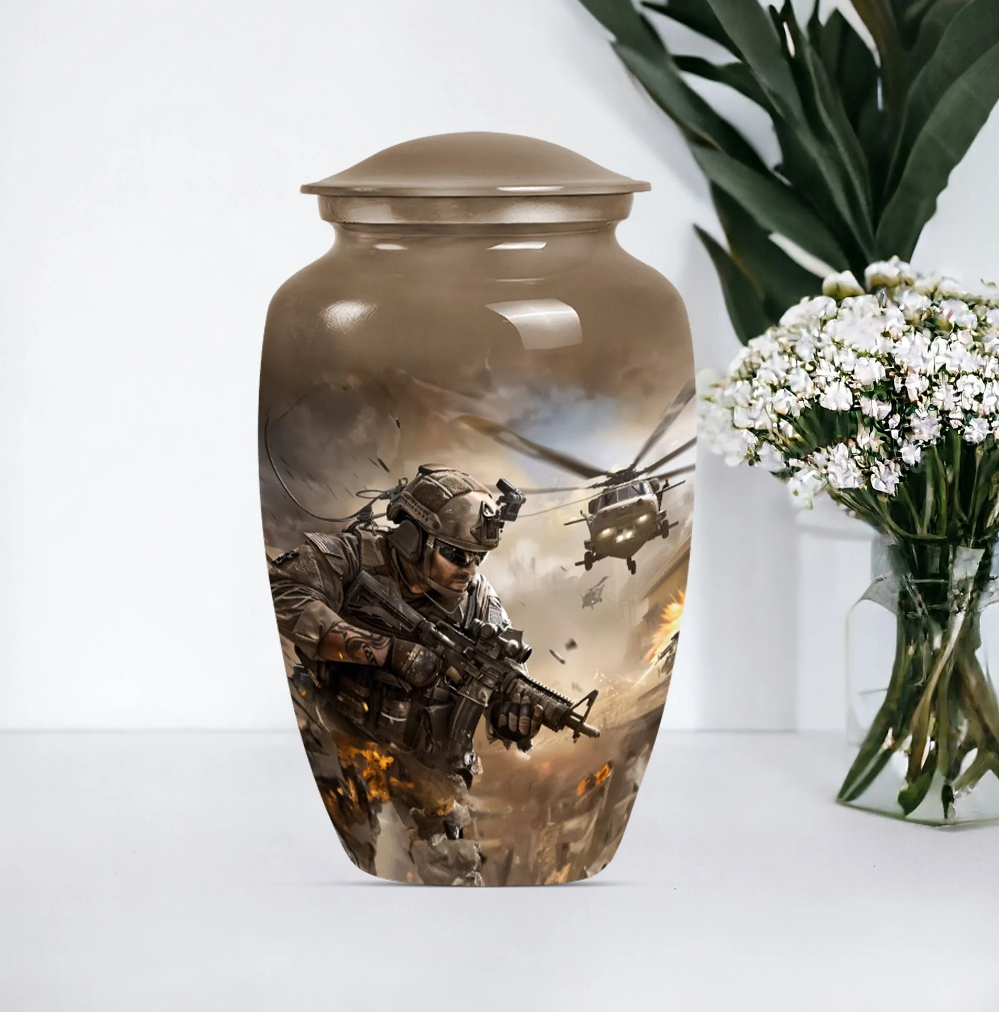 Military Mark - Dignified Memorial Personalized Cremation Urn