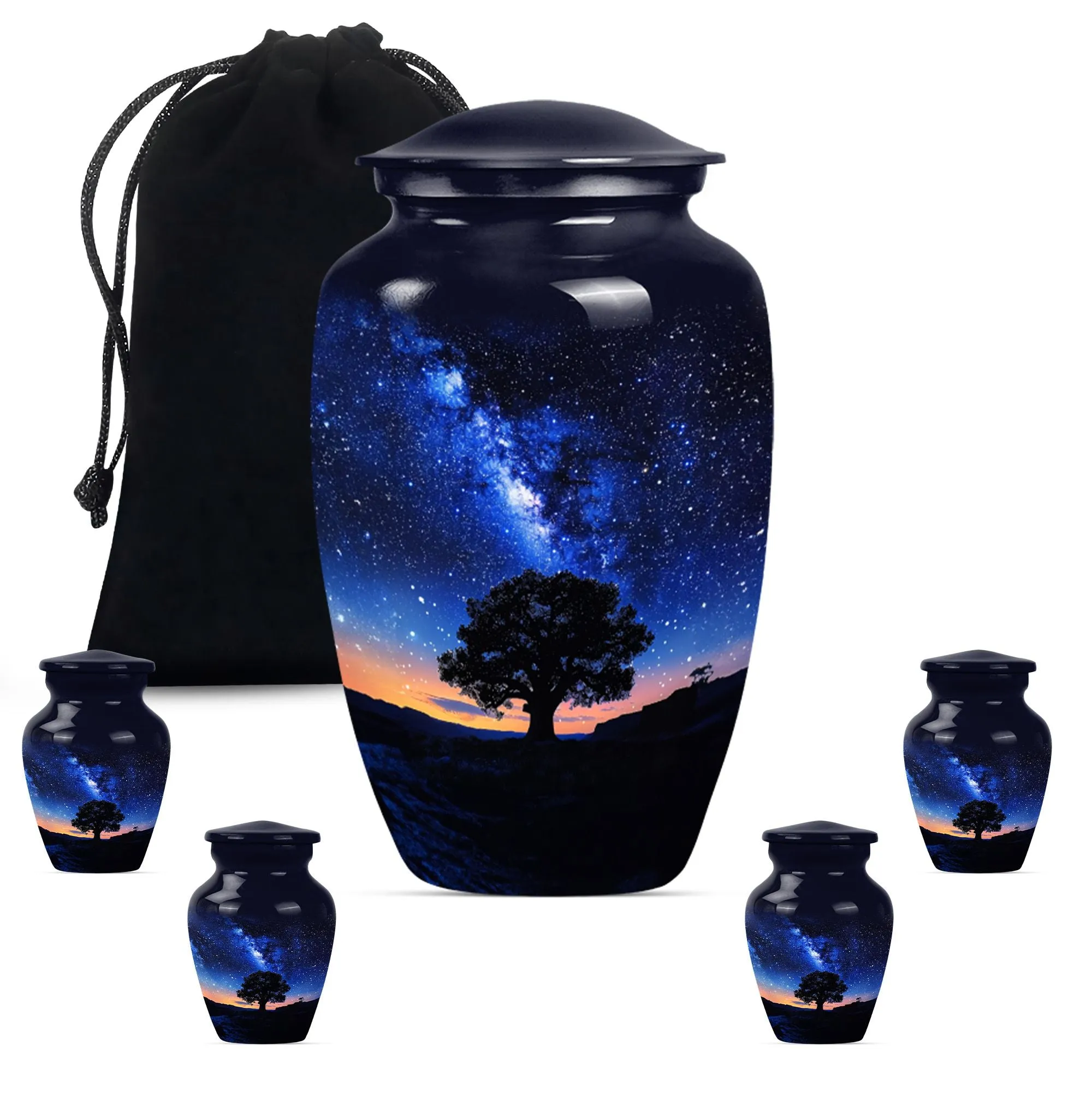 MilkyWay Embrace: Sublime Memorial Urn for Sacred Remembrances