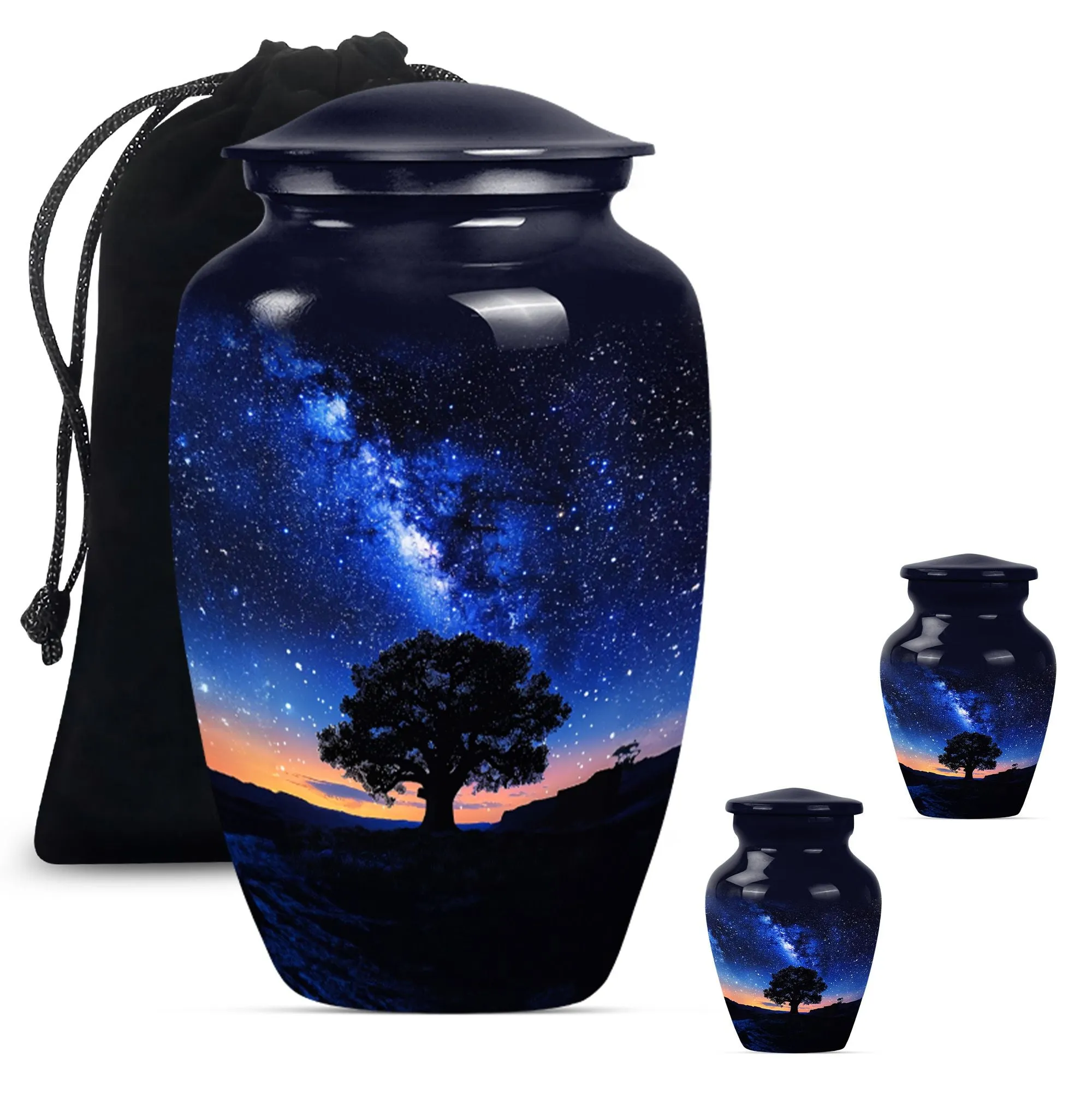 MilkyWay Embrace: Sublime Memorial Urn for Sacred Remembrances