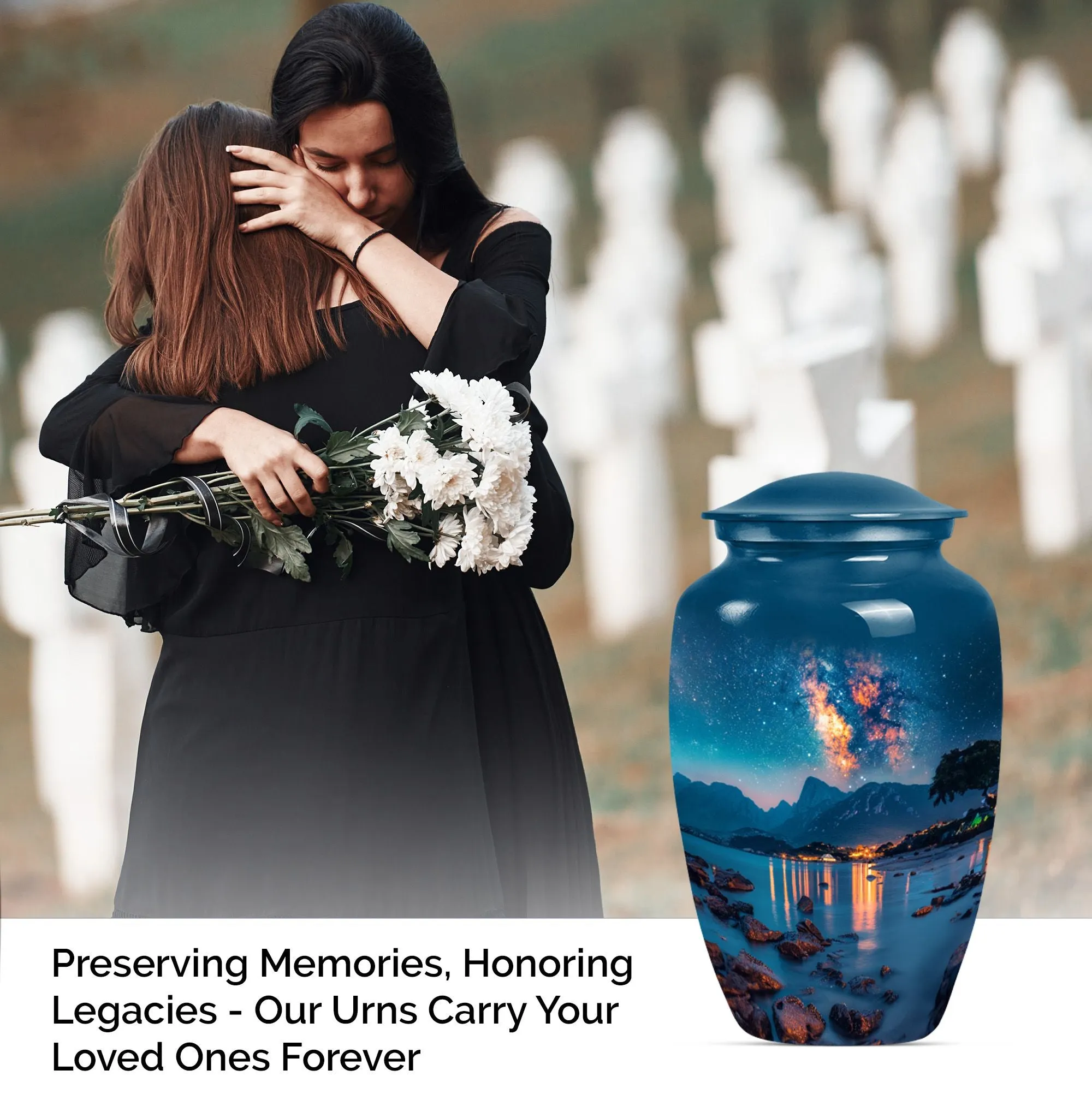 Milkyway Serenity: Timeless Cremation Urn For Cherished Memories