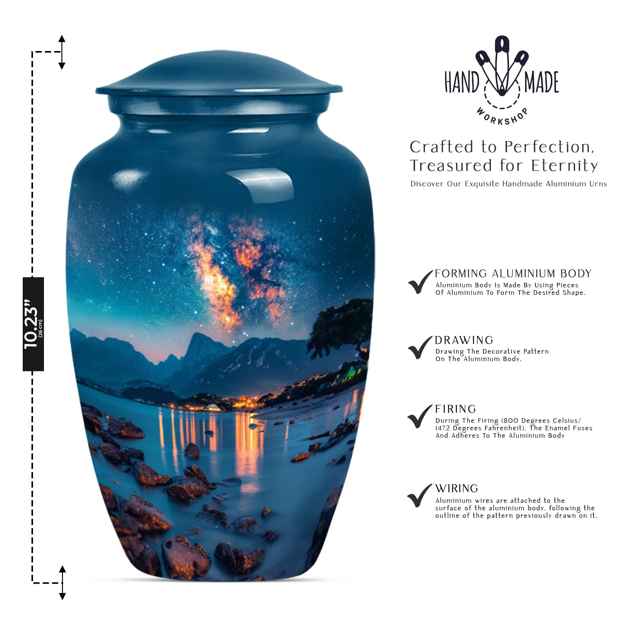 Milkyway Serenity: Timeless Cremation Urn For Cherished Memories