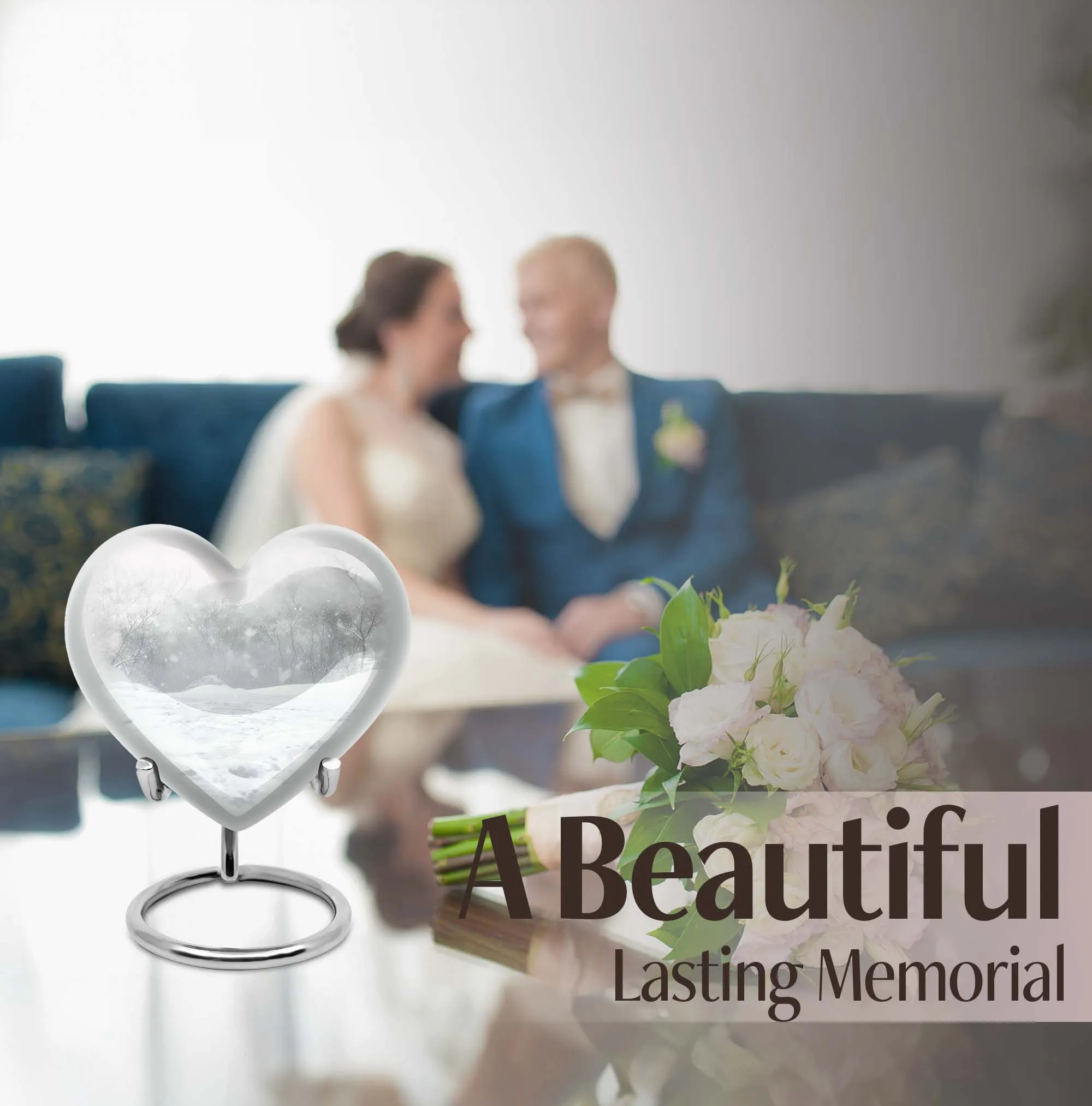 Mountain Winter Cremation Urn for Mother Ashes Remains