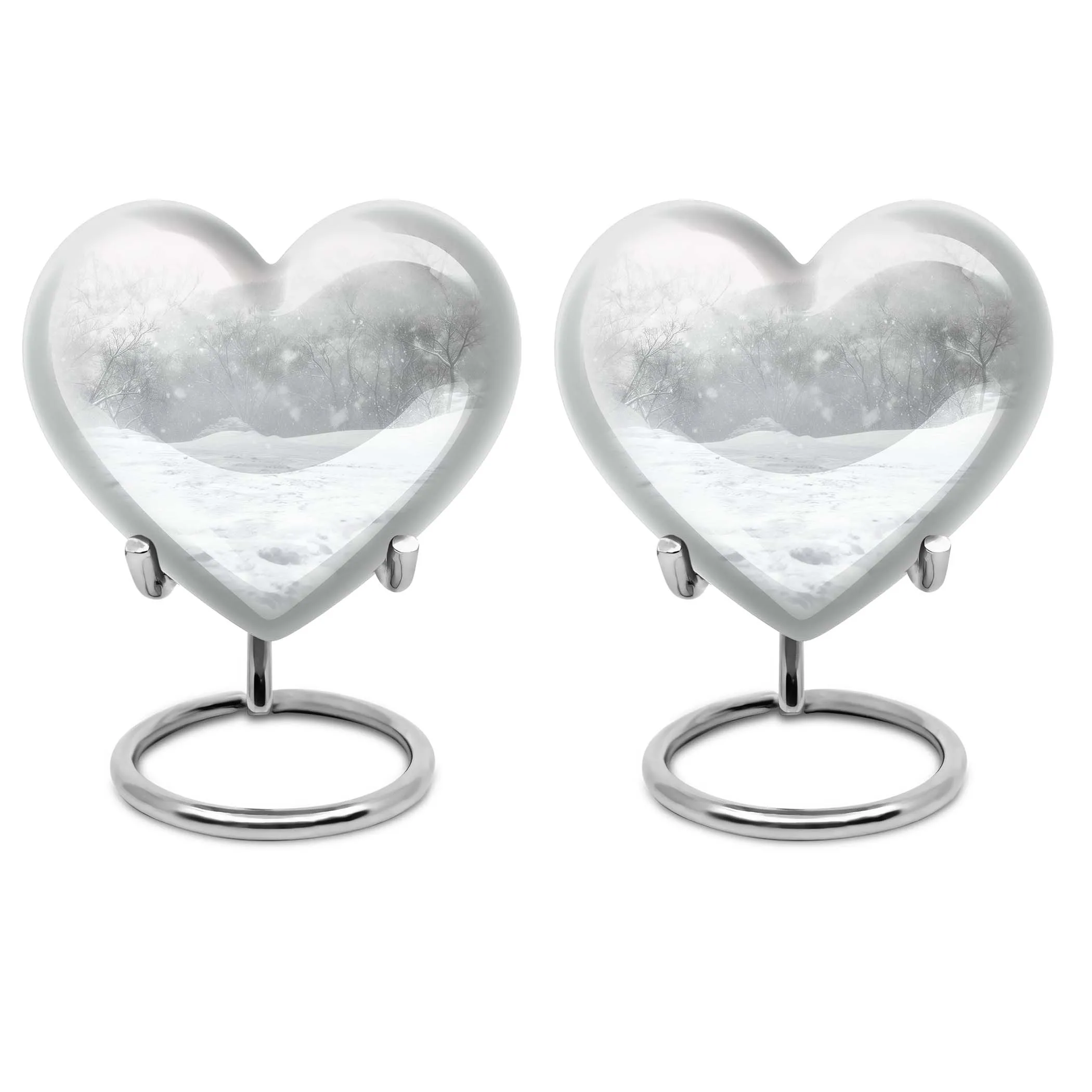 Mountain Winter Cremation Urn for Mother Ashes Remains