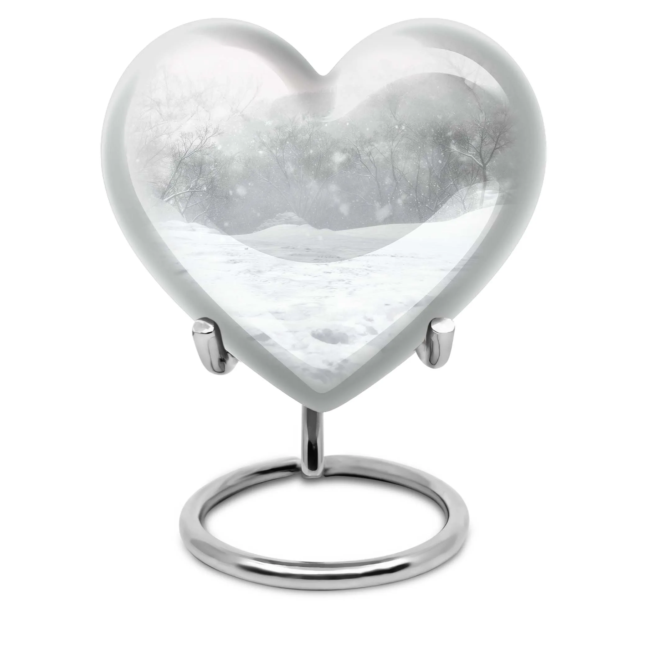 Mountain Winter Cremation Urn for Mother Ashes Remains