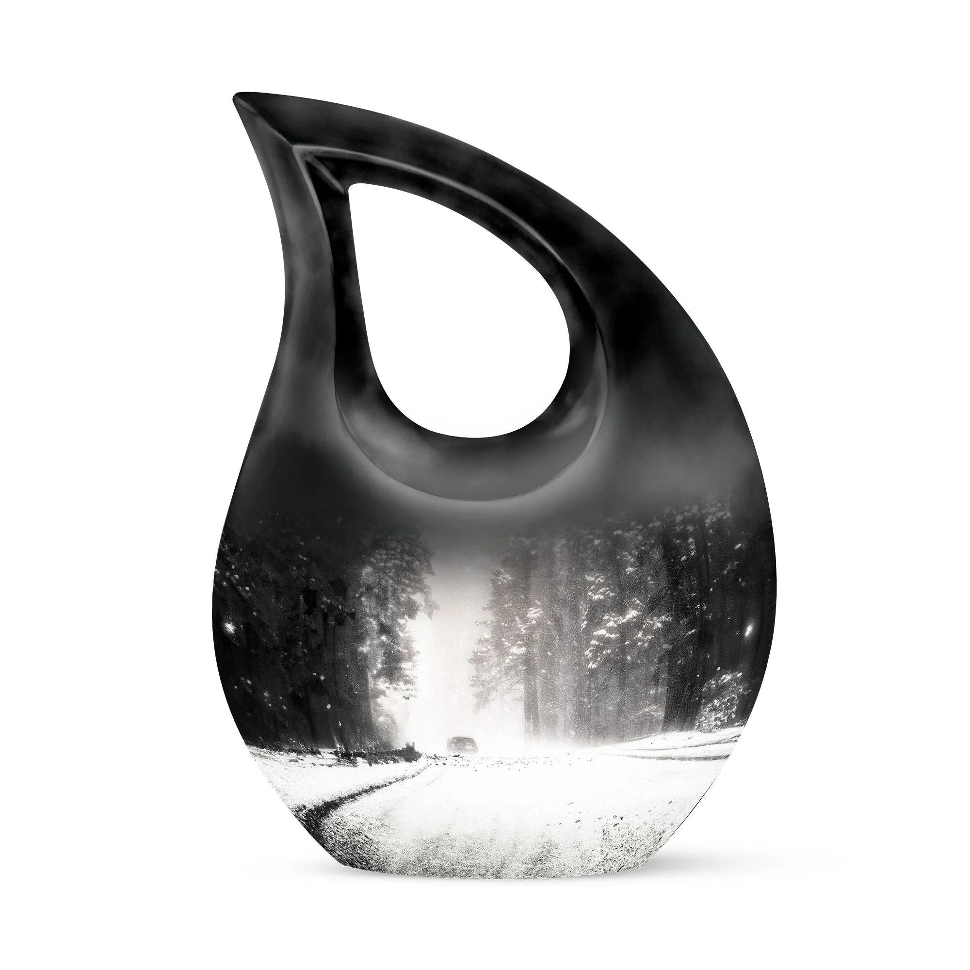 Mountain Winter Urn: Affordable Memorial Urn For Ashes