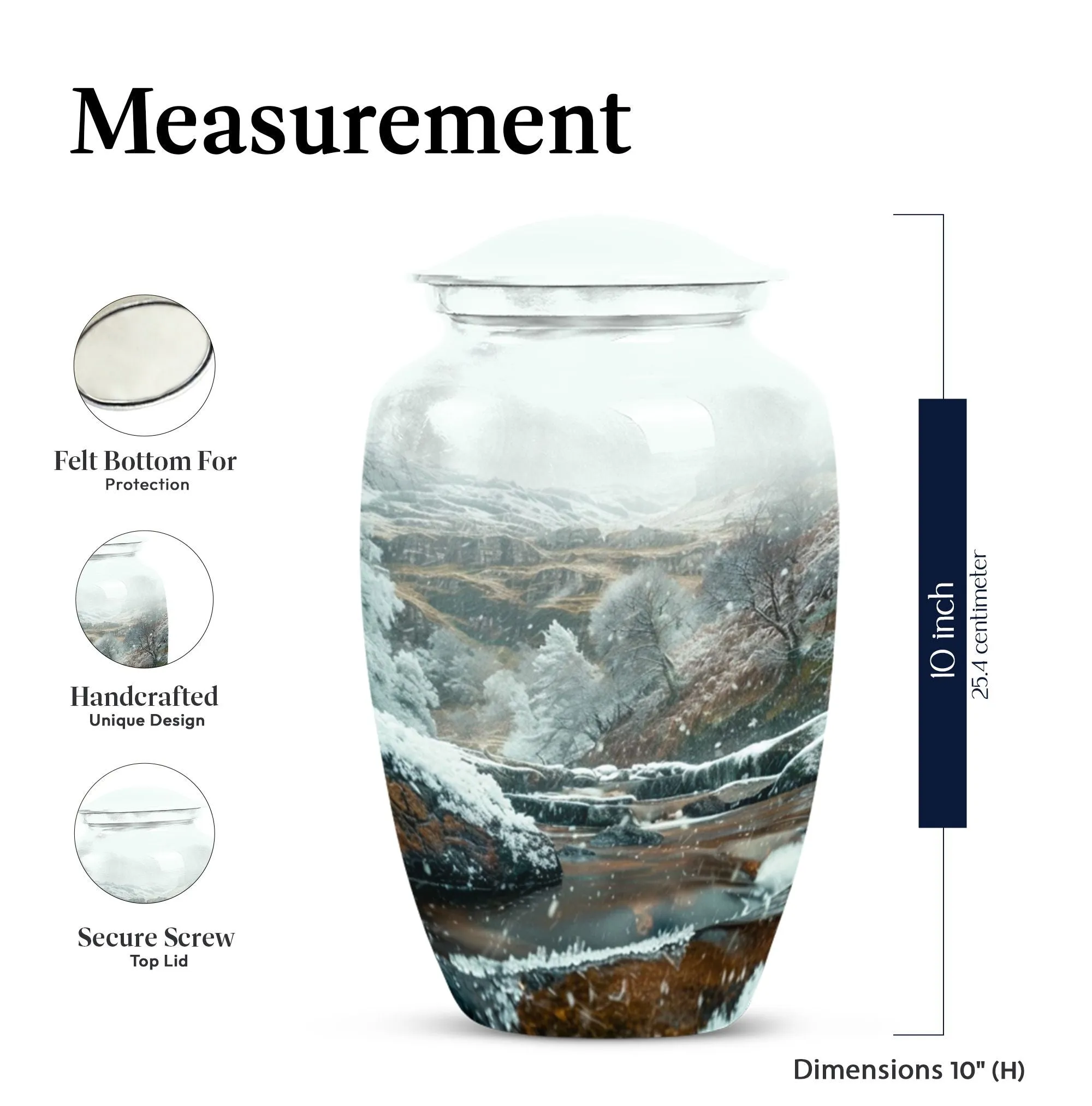 Mountains Echo: Memorial Forever Urn for Loved Ones