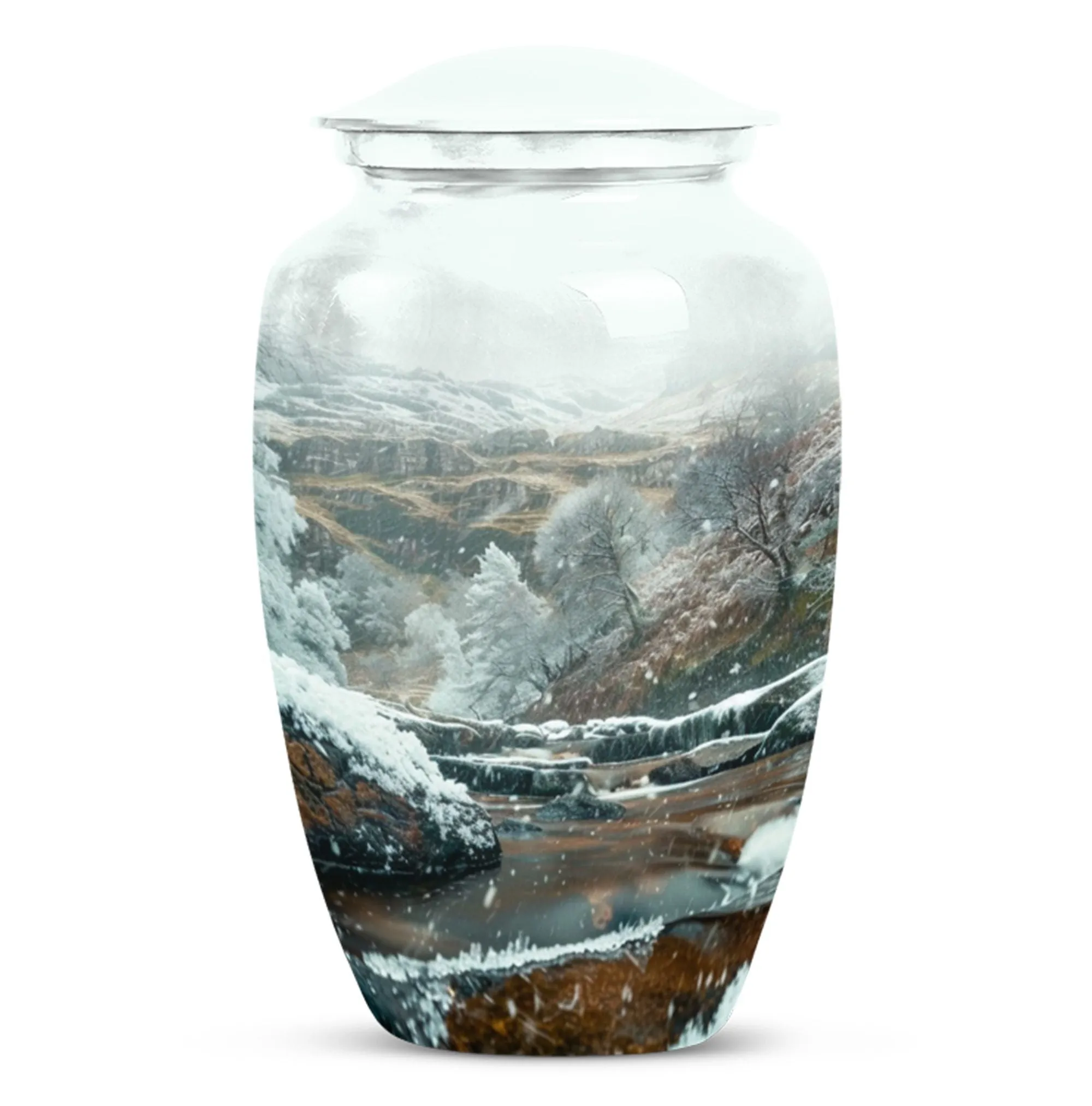 Mountains Echo: Memorial Forever Urn for Loved Ones