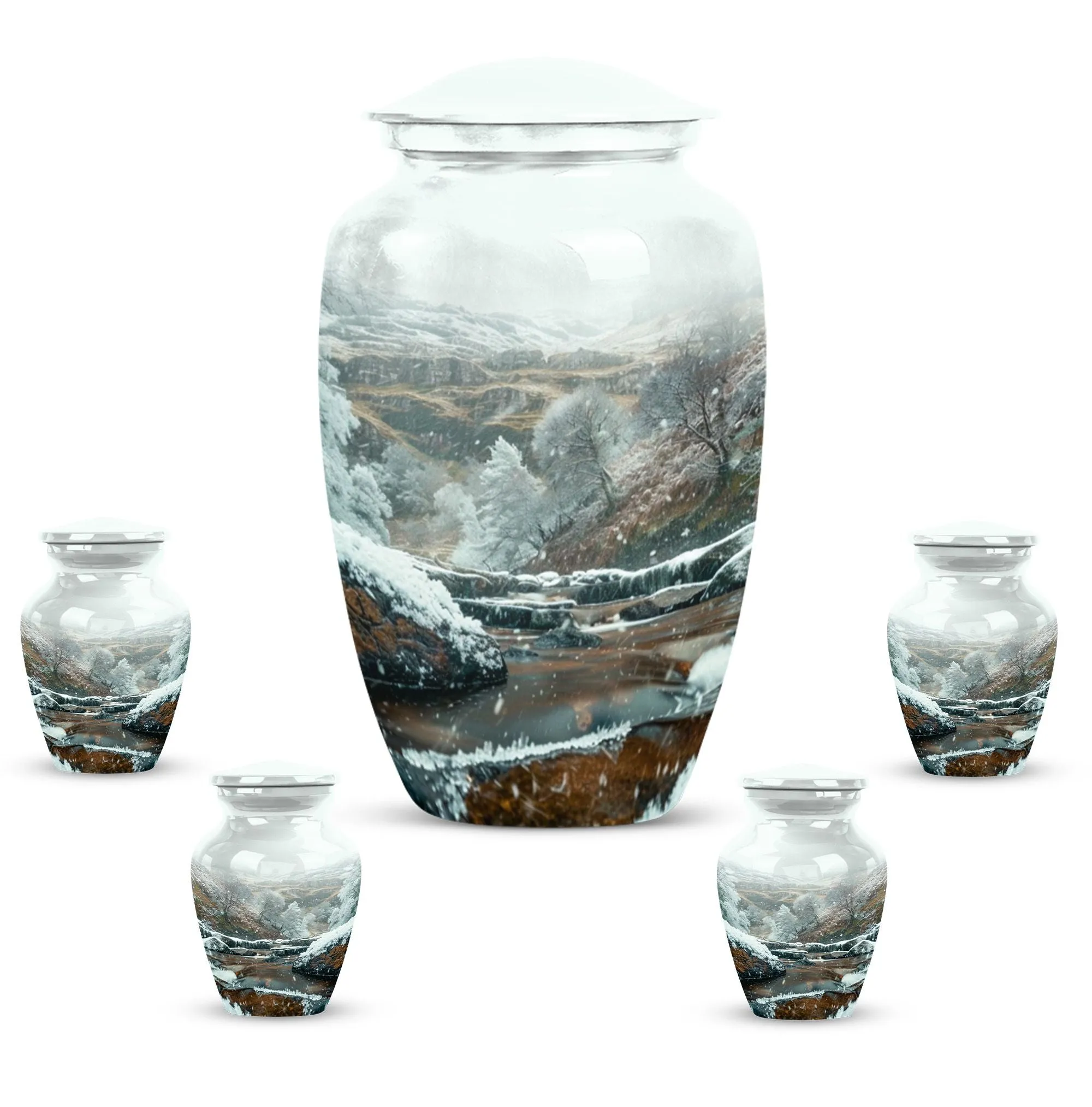 Mountains Echo: Memorial Forever Urn for Loved Ones