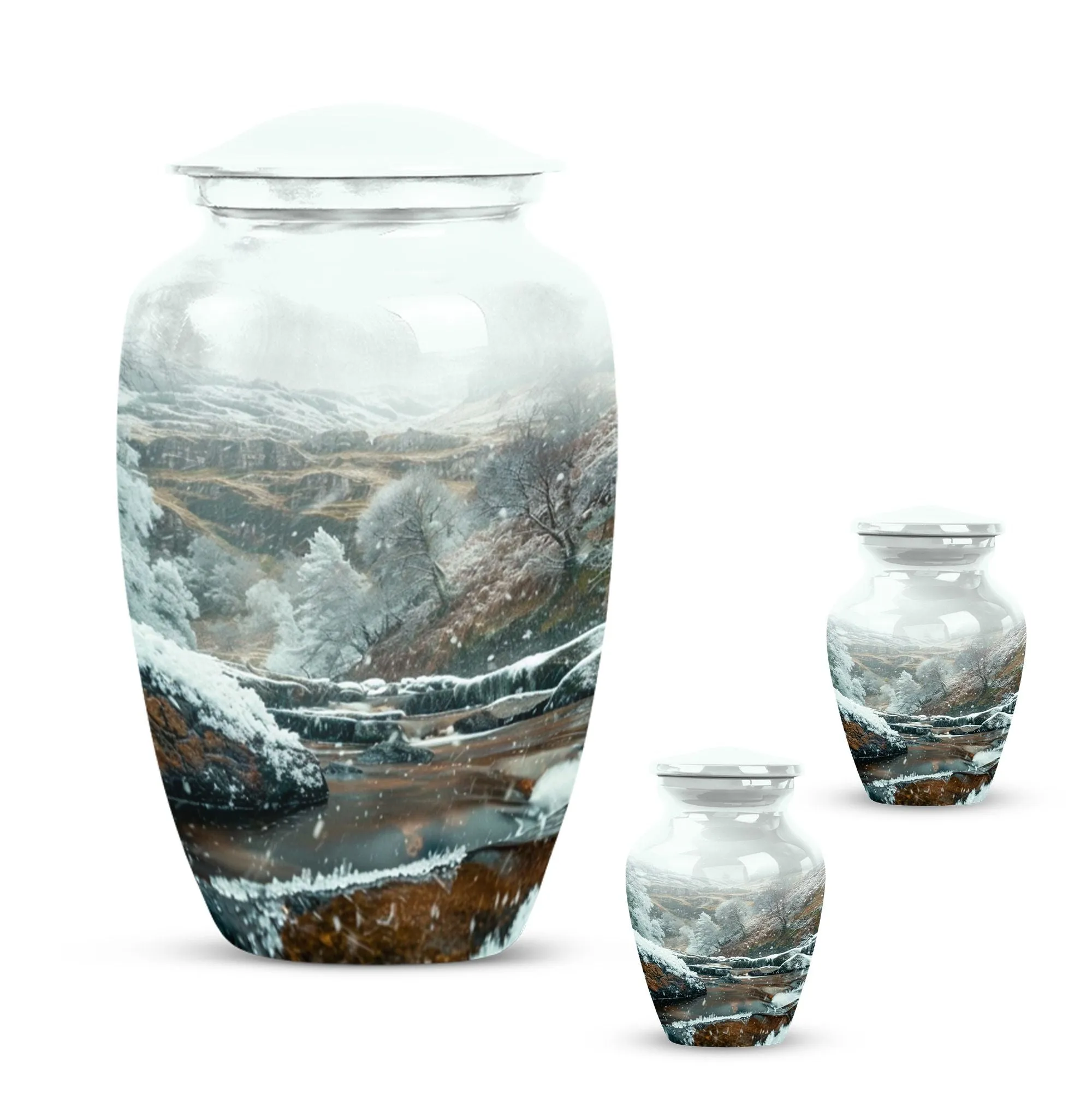 Mountains Echo: Memorial Forever Urn for Loved Ones