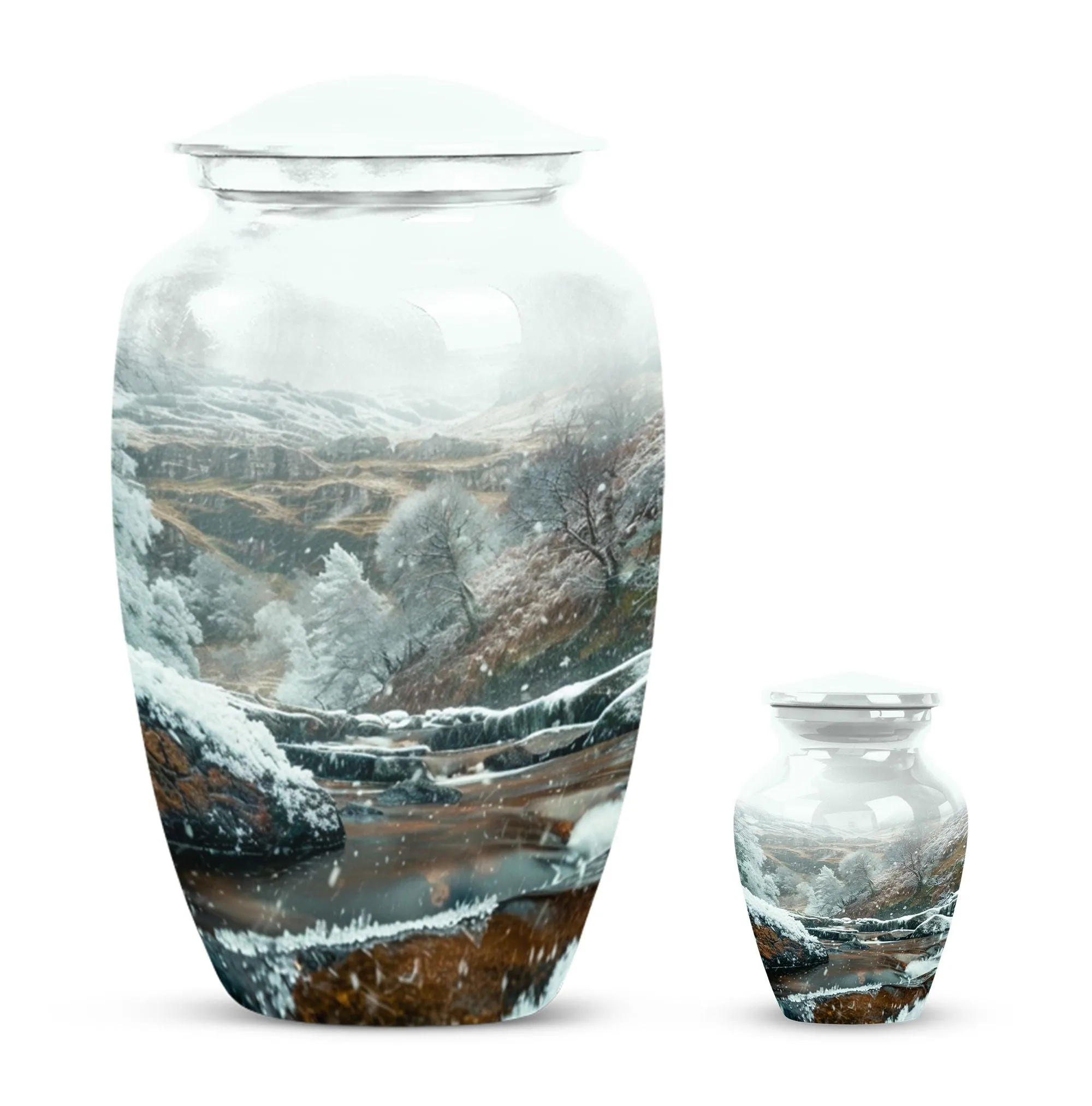 Mountains Echo: Memorial Forever Urn for Loved Ones
