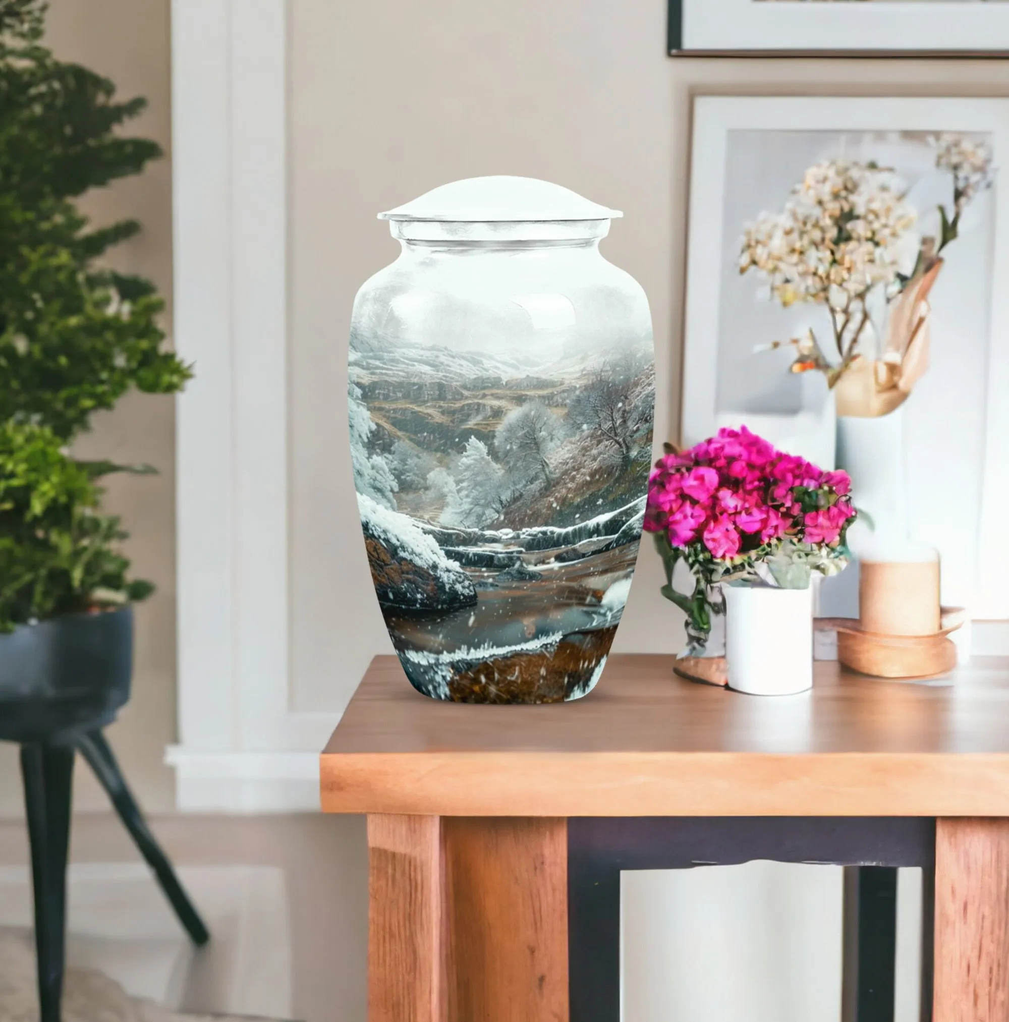 Mountains Echo: Memorial Forever Urn for Loved Ones