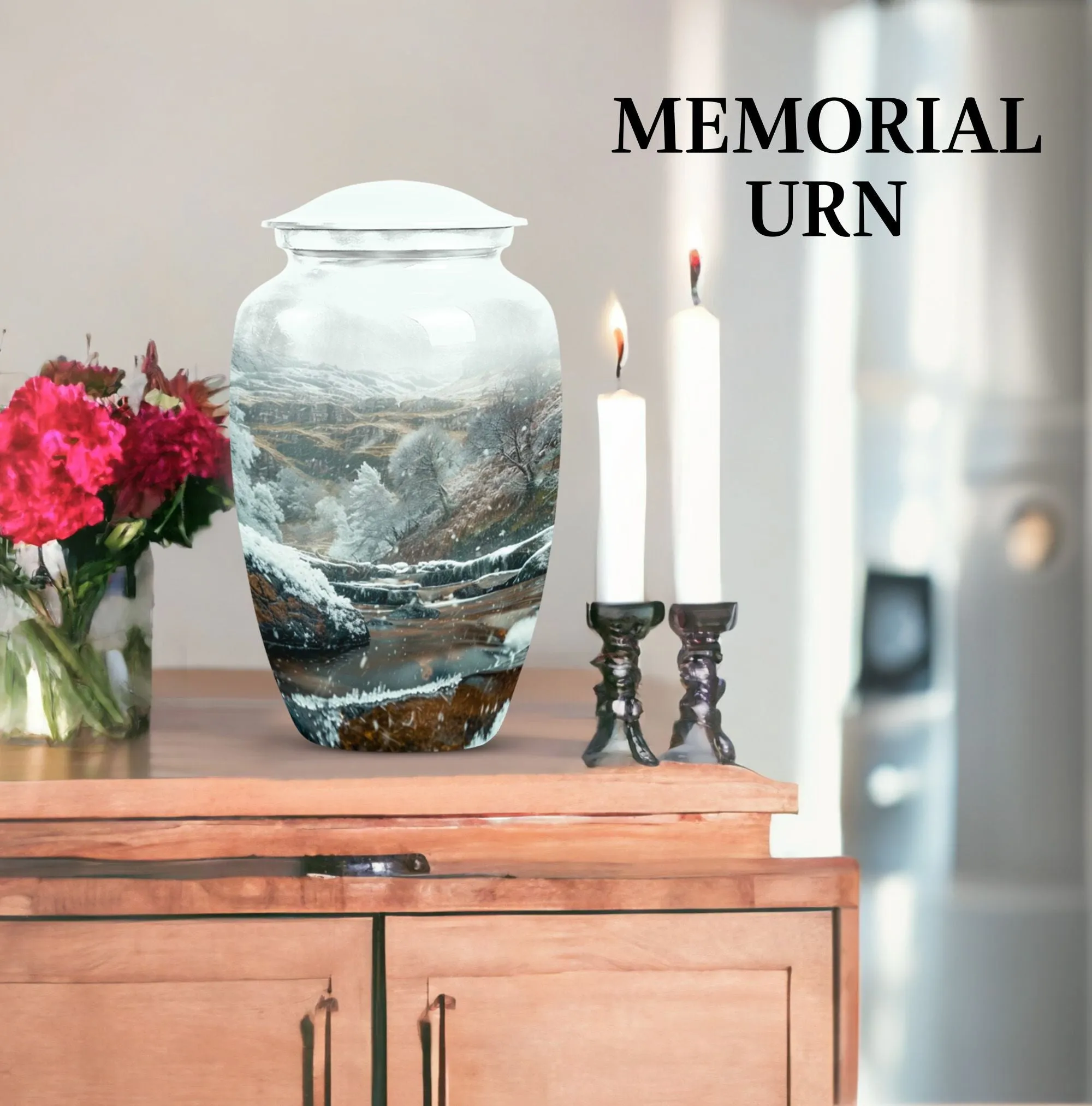 Mountains Echo: Memorial Forever Urn for Loved Ones