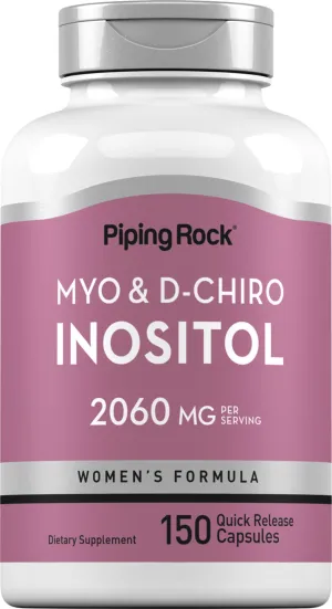 Myo & D-Chiro Inositol for Women, 2060 mg (per serving), 150 Quick Release Capsules