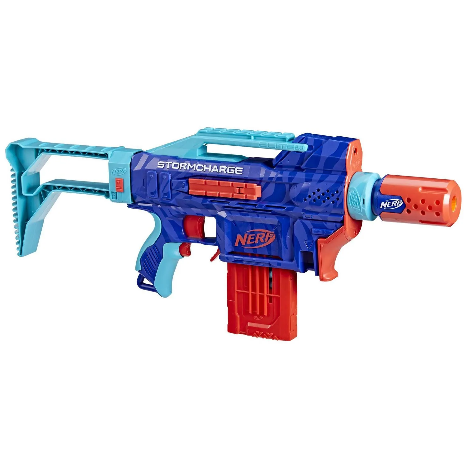 Nerf F7376 Elite 2.0 Stormcharge Motorized Blaster For Kids Outdoor Games