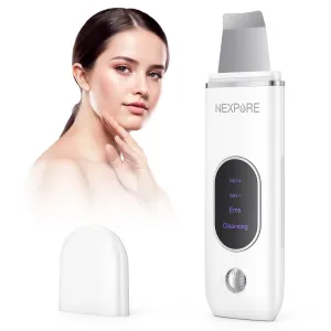 NEXPURE Skin Spatula - 4 Modes, Blackhead Remover, Pore Extractor, Deep Cleansing for Facial Skin Care, White