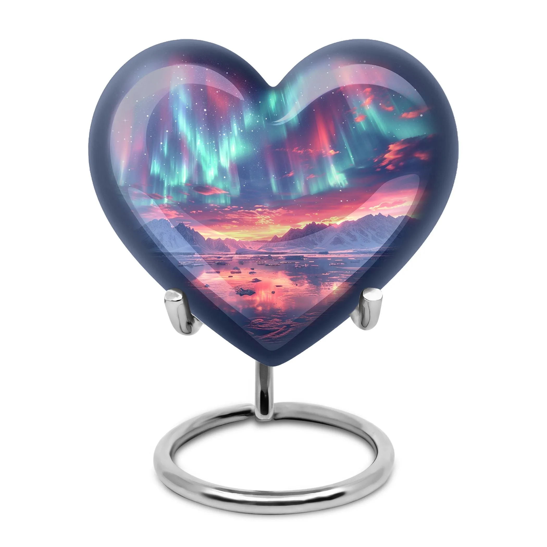 Northern Lights Commemoration: Majestic Cremation Medium Urn