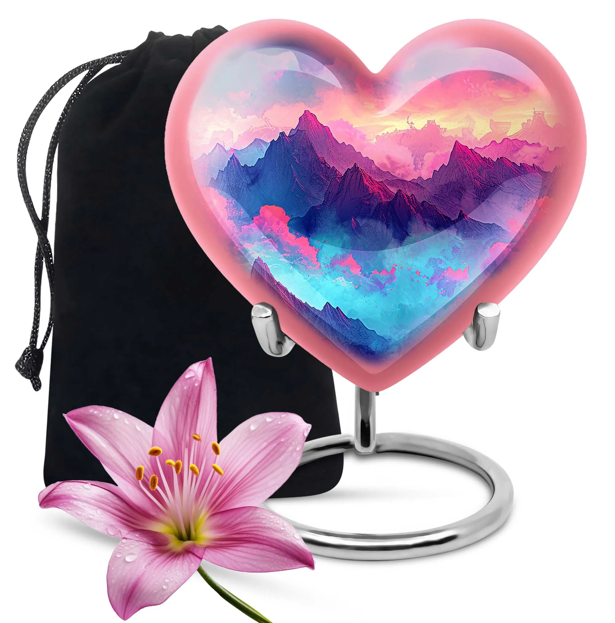 Northern Lights Commemoration: Majestic Cremation Medium Urn