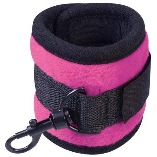 NPG - Captive Velvet BDSM Handcuffs (Pink)