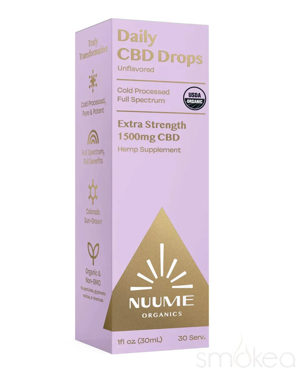 NuuMe 1500mg Extra Strength Unflavored CBD Drops