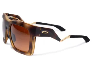 Oakley Enigma Ink Sunglasses in Matte Brown Tortoise w/ Prizm Brown Graphite Lenses