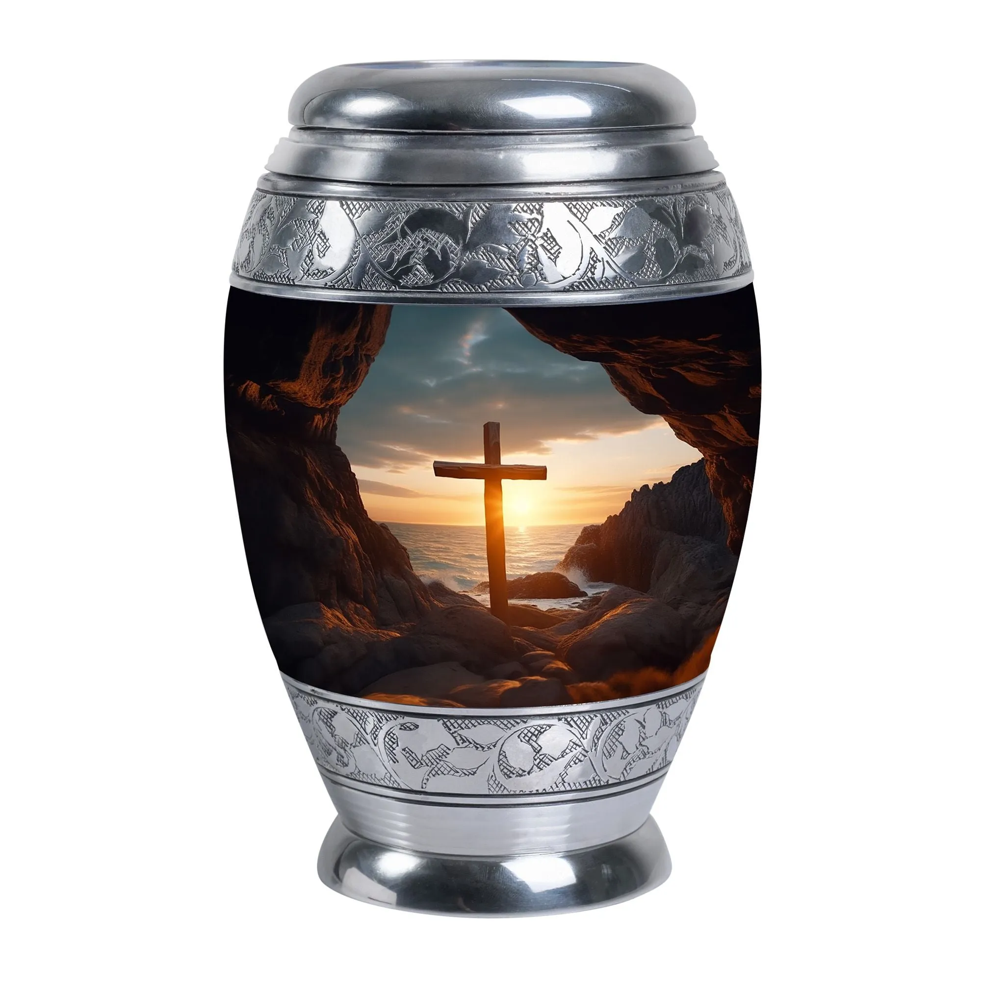 Ocean Jesus Cross, Unique Memorial Cremation Vessel
