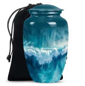 Ocean Waves : Cremational Keepsake with Butterfly Theme