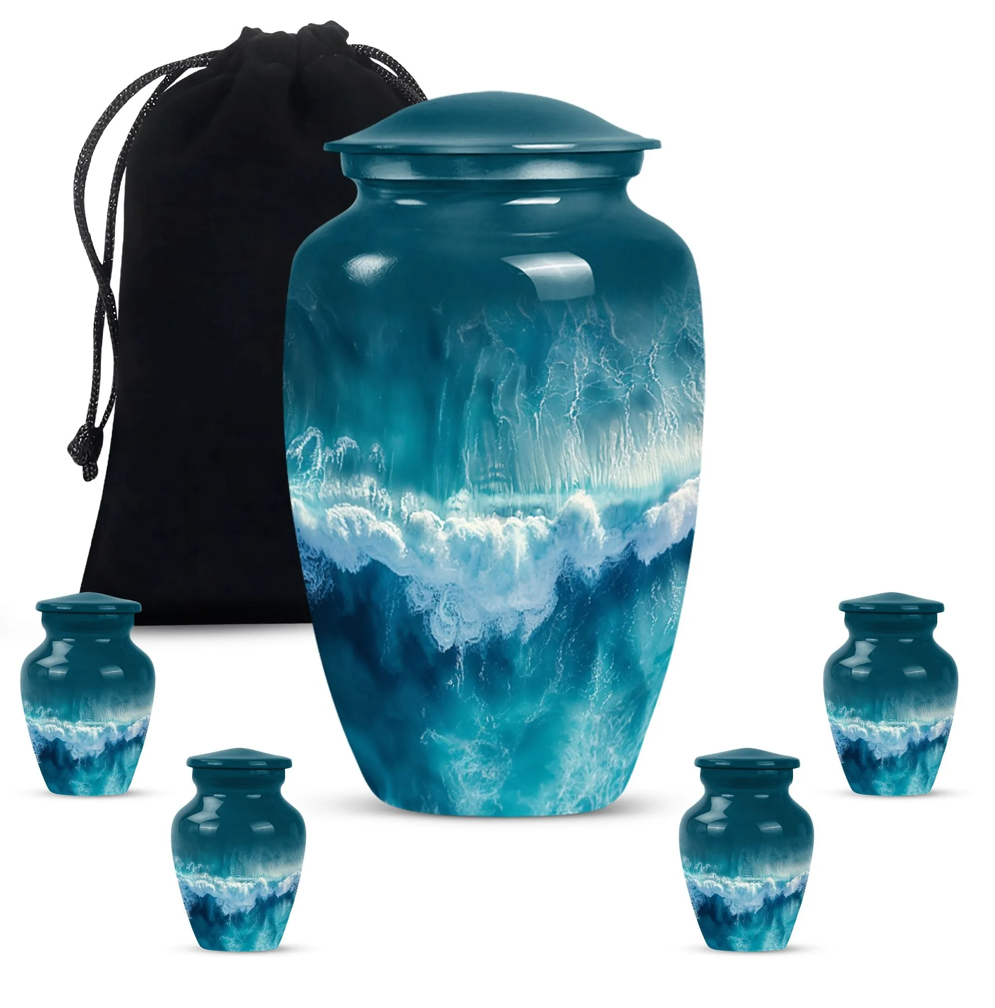 Ocean Waves : Cremational Keepsake with Butterfly Theme