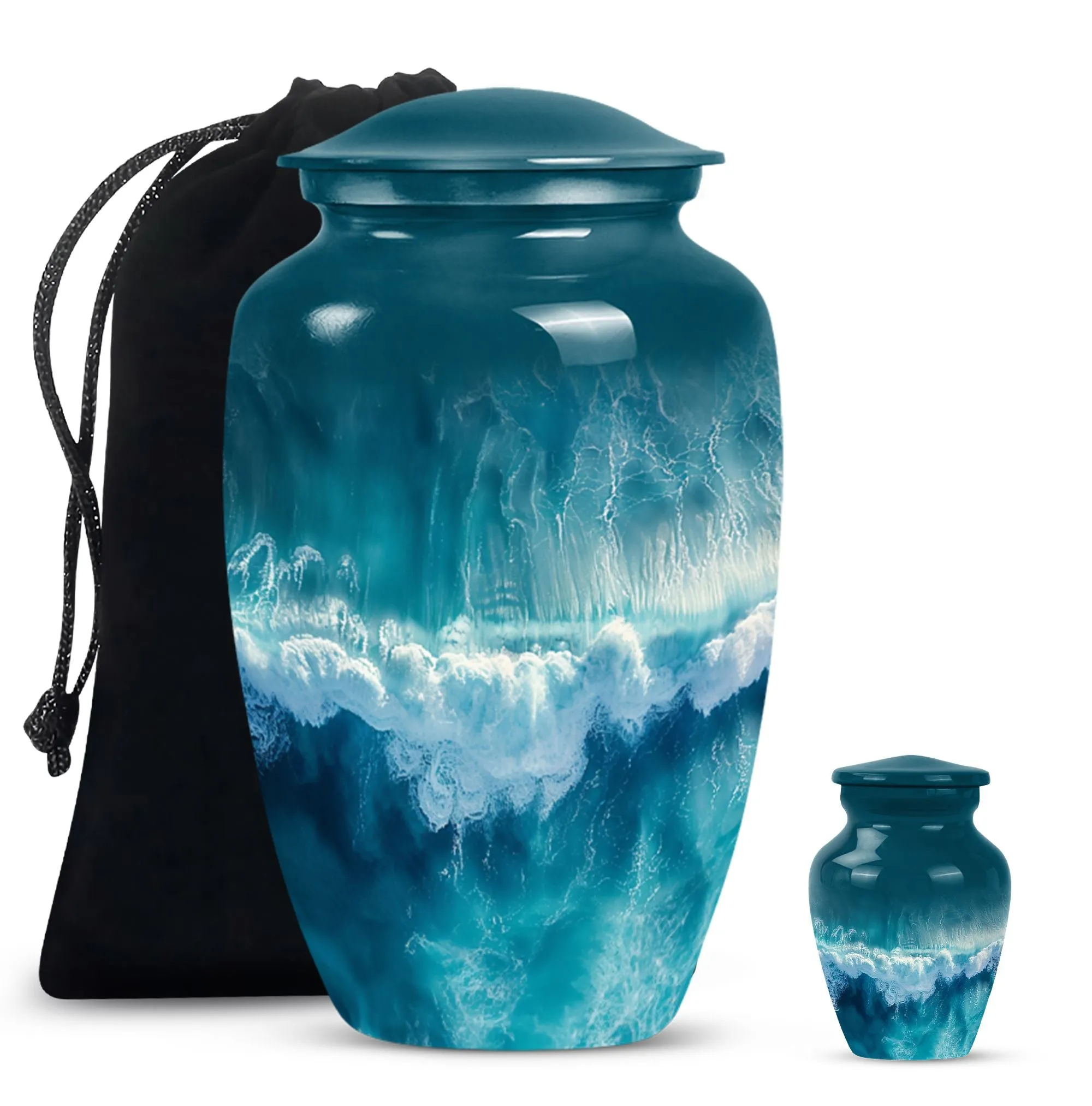 Ocean Waves : Cremational Keepsake with Butterfly Theme