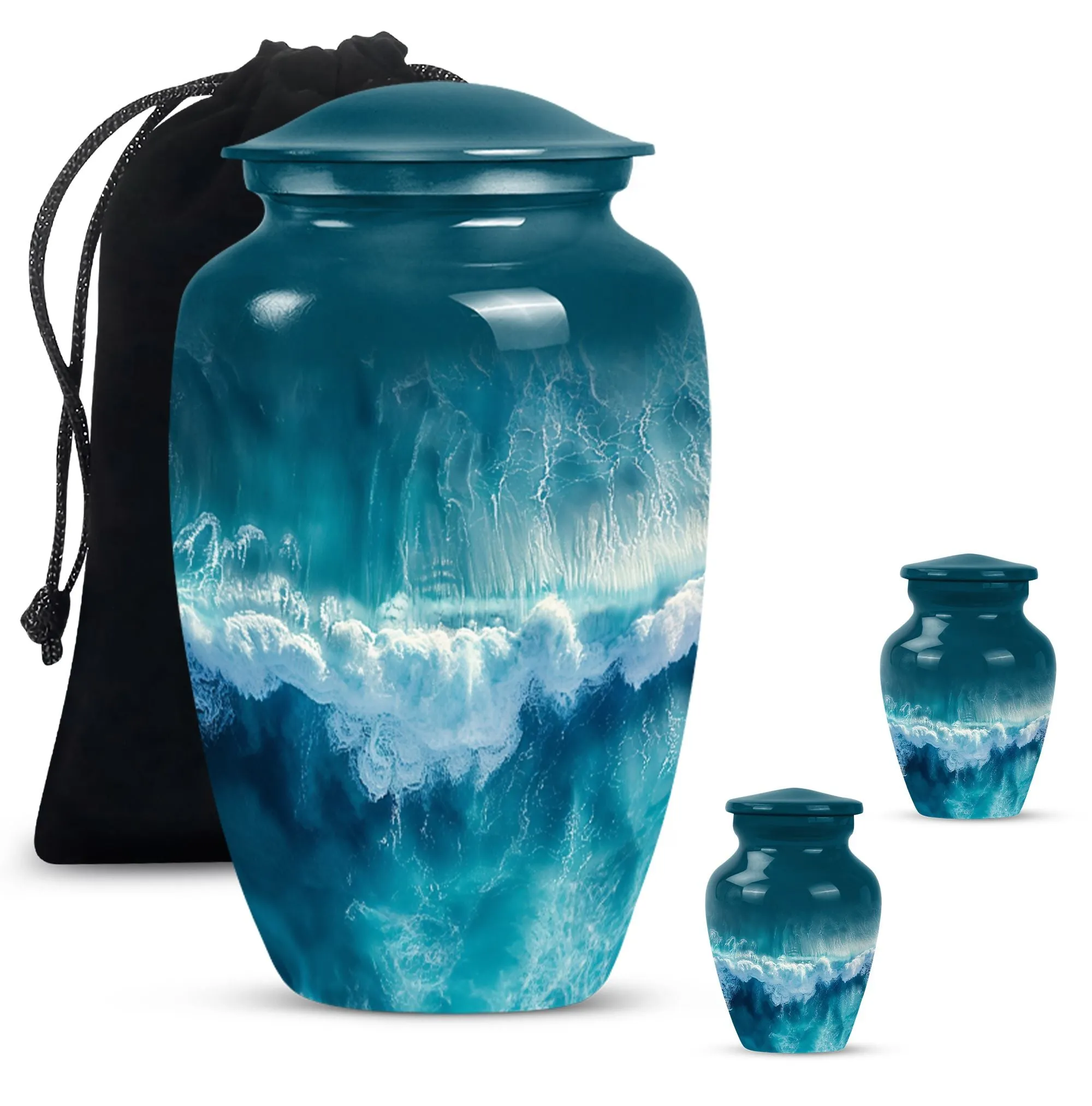 Ocean Waves : Cremational Keepsake with Butterfly Theme
