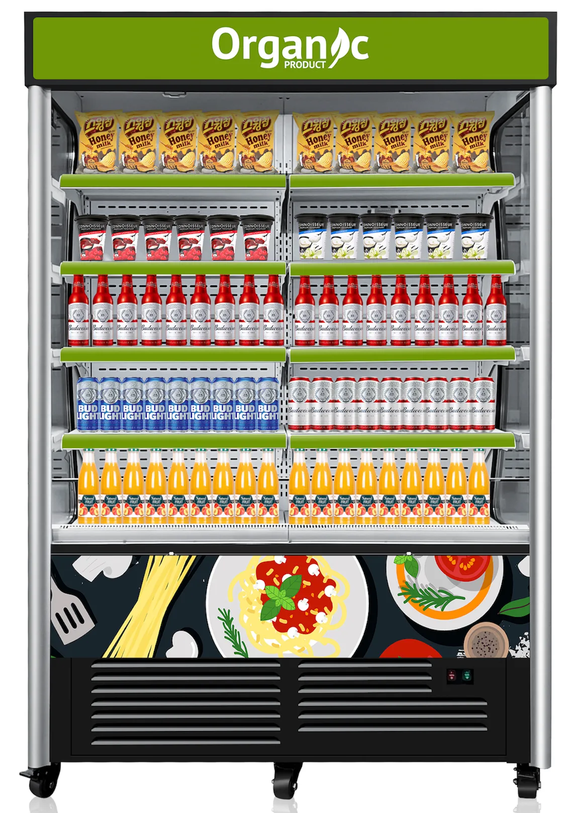 OFC48-15 Width 60'' OPEN AIR MERCHANDISE COOLER 18cu.ft