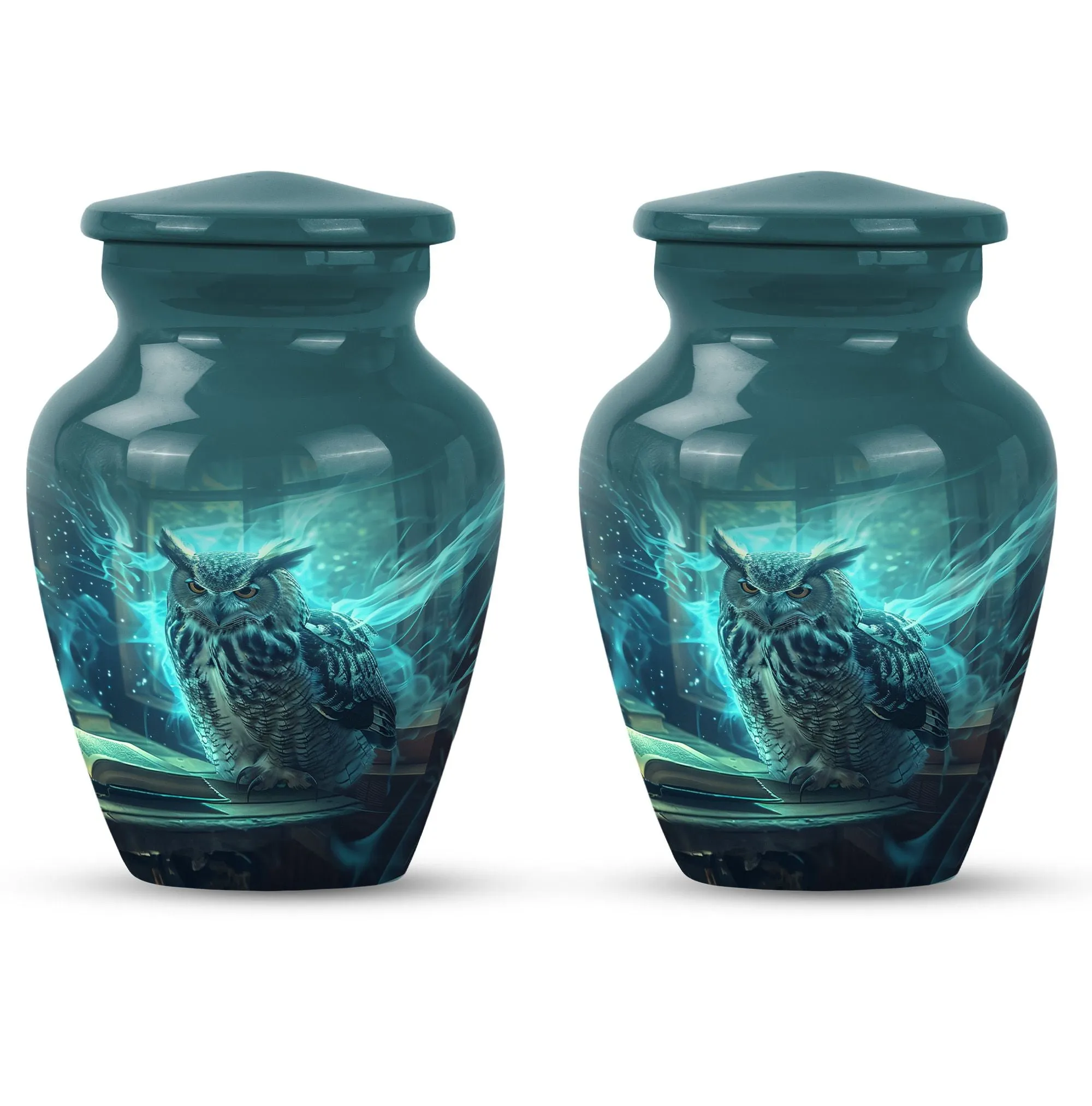 Owl Cremation Urn -Keepsake And Large Cremation Urn For Ashes